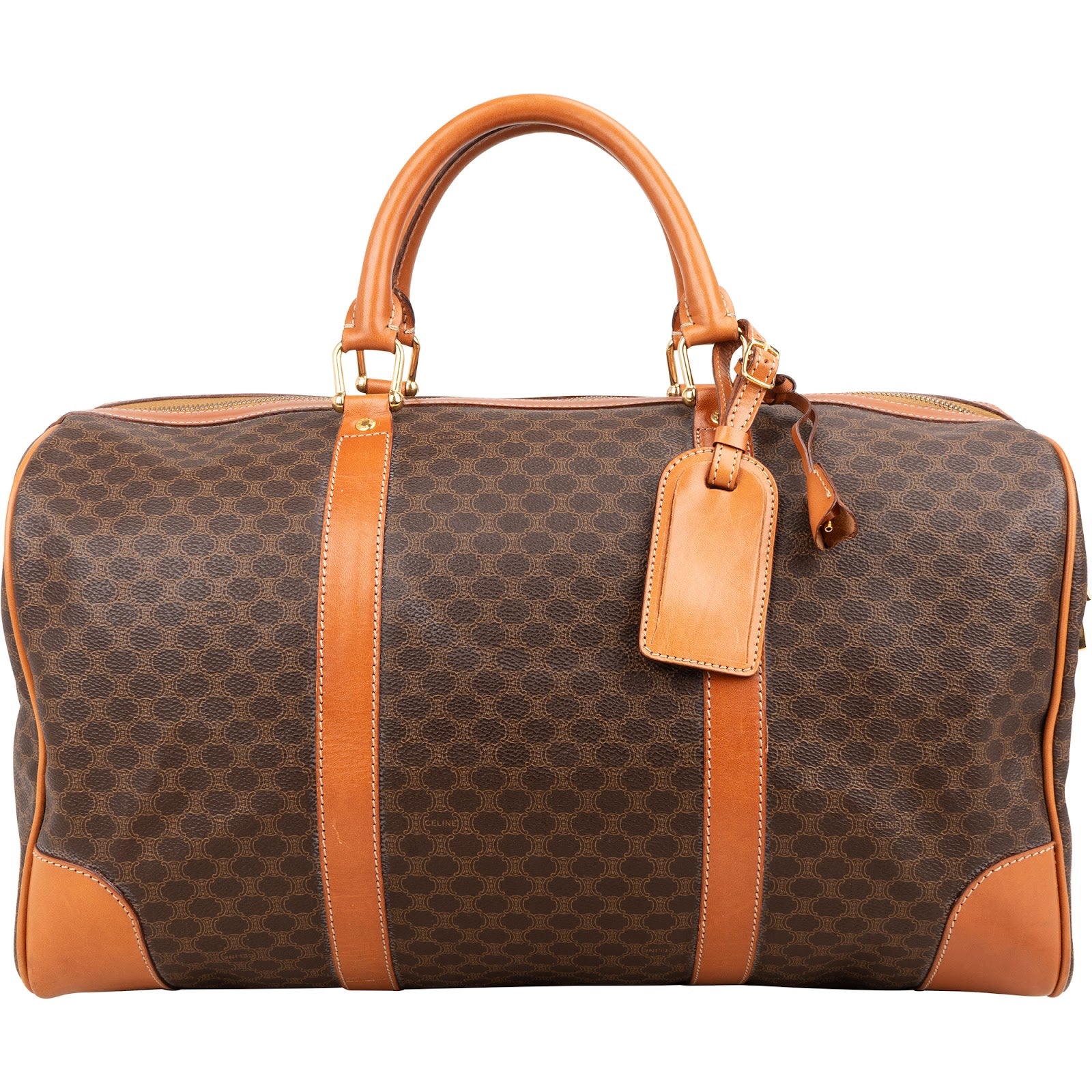 Celine Monogram Macadam Canvas Boston 45 Reisetasche
