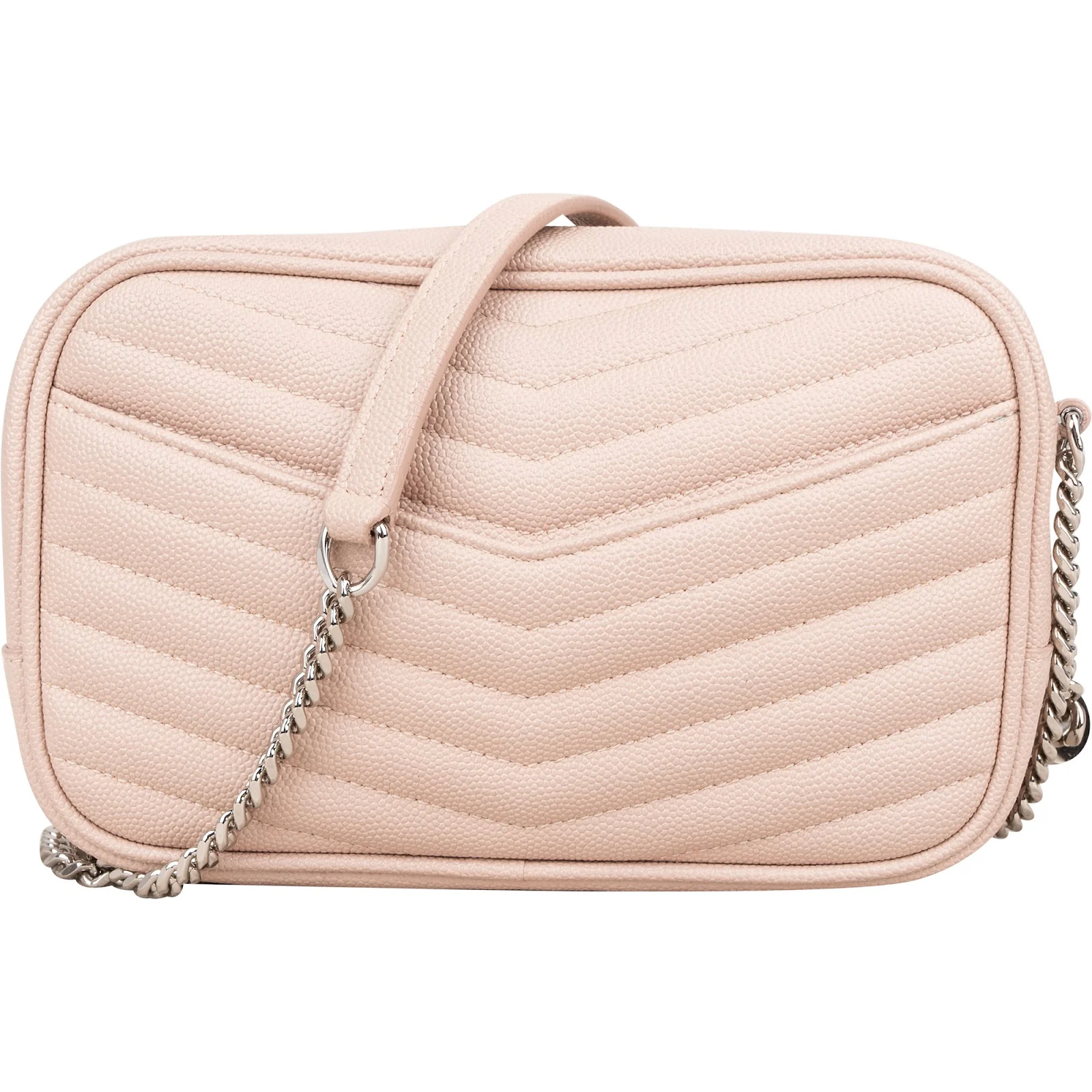 Saint Laurent Quilted Grained Leather Lou Camera Crossbody Bag