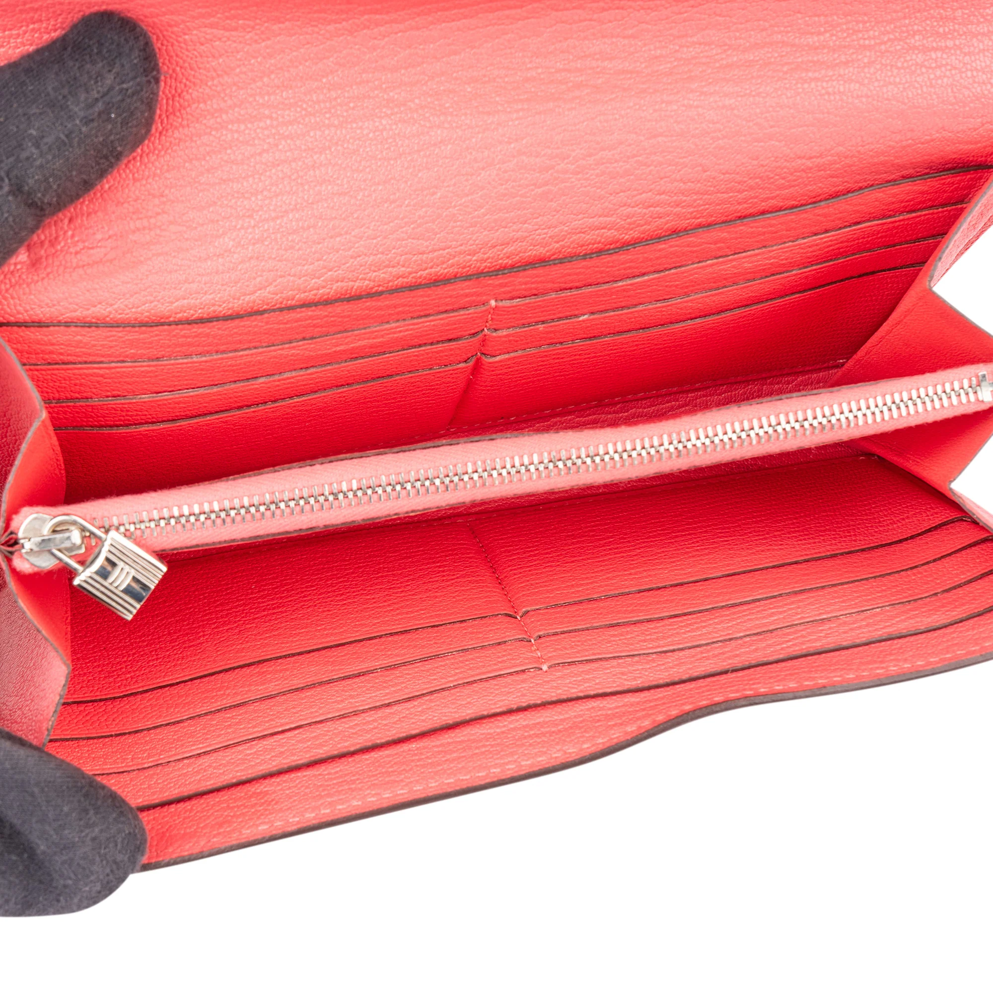 Hermès Pink Chevre Leather Kelly Wallet