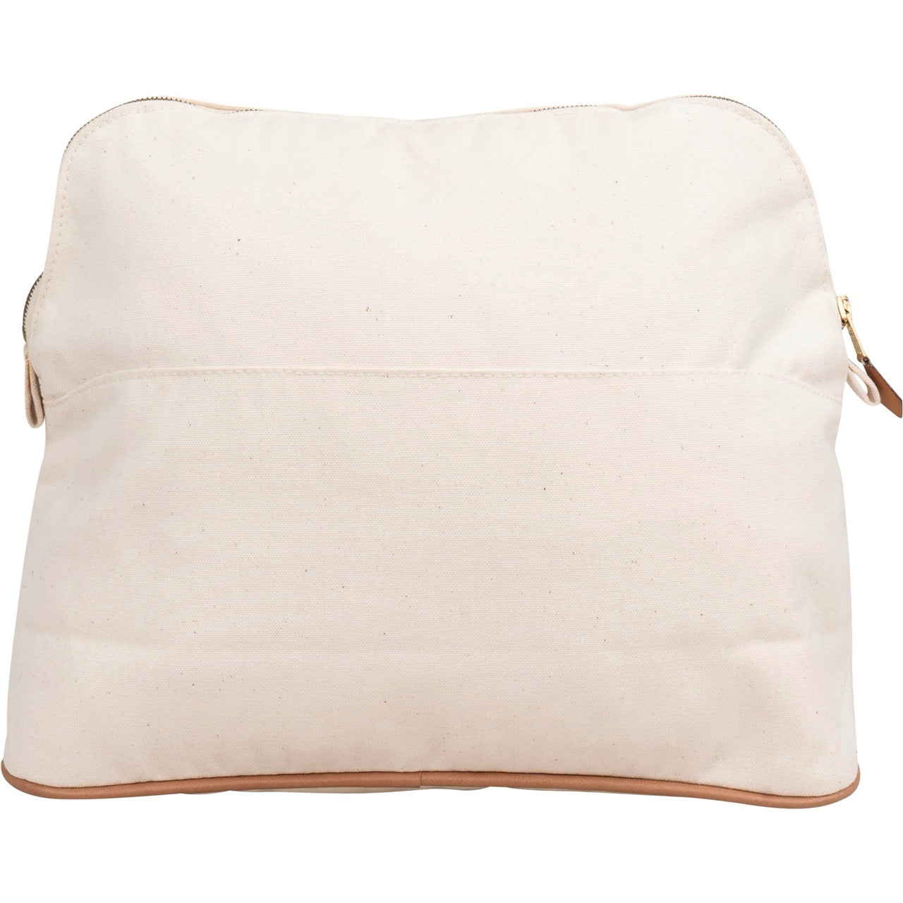 Hermès White Cotton Bolide Toiletry Bag
