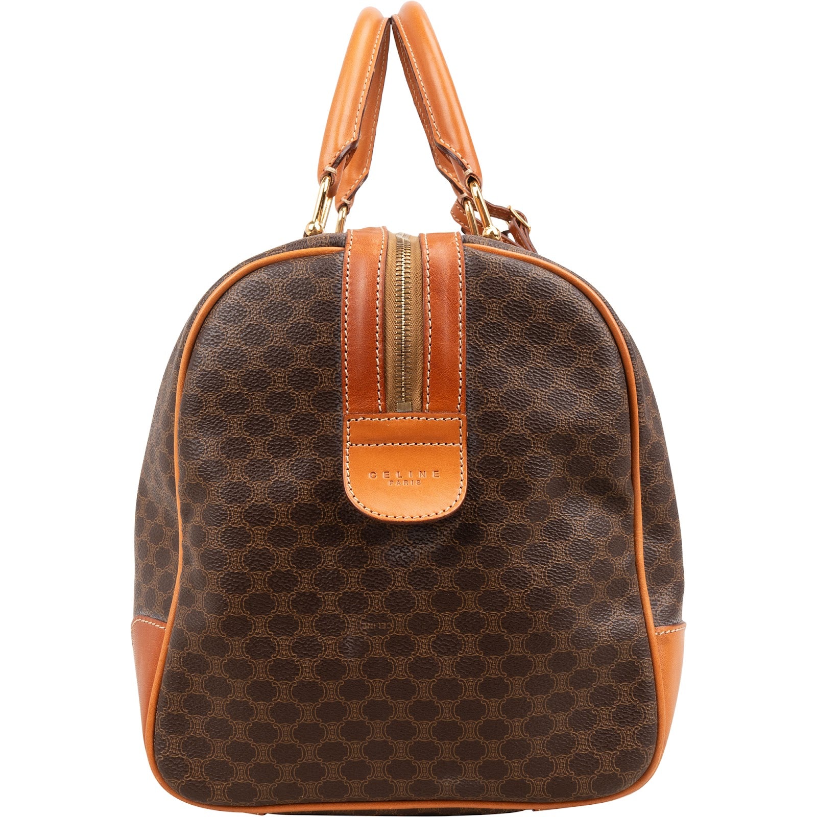 Celine Monogram Macadam Canvas Boston 45 Reisetasche