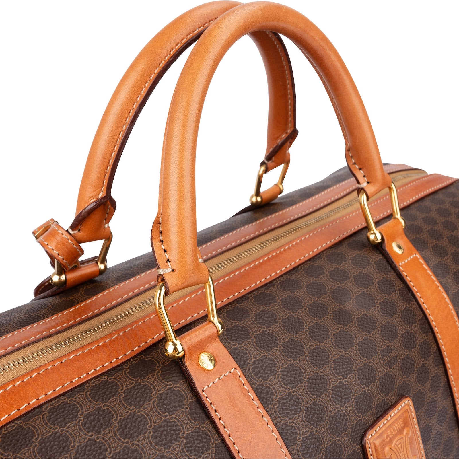 Celine Monogram Macadam Canvas Boston 45 Reisetasche