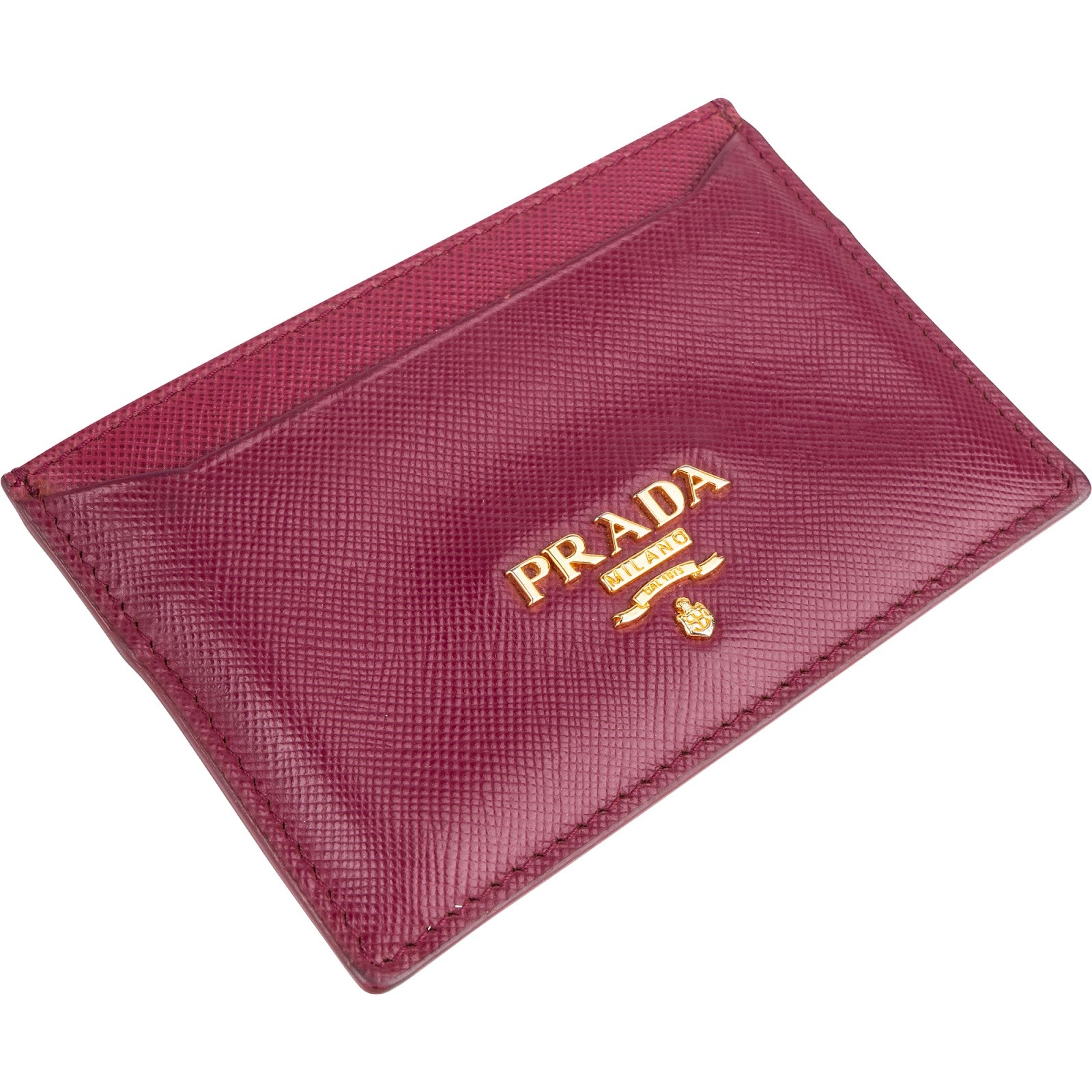 Prada - dunkelrotes Kartenetui