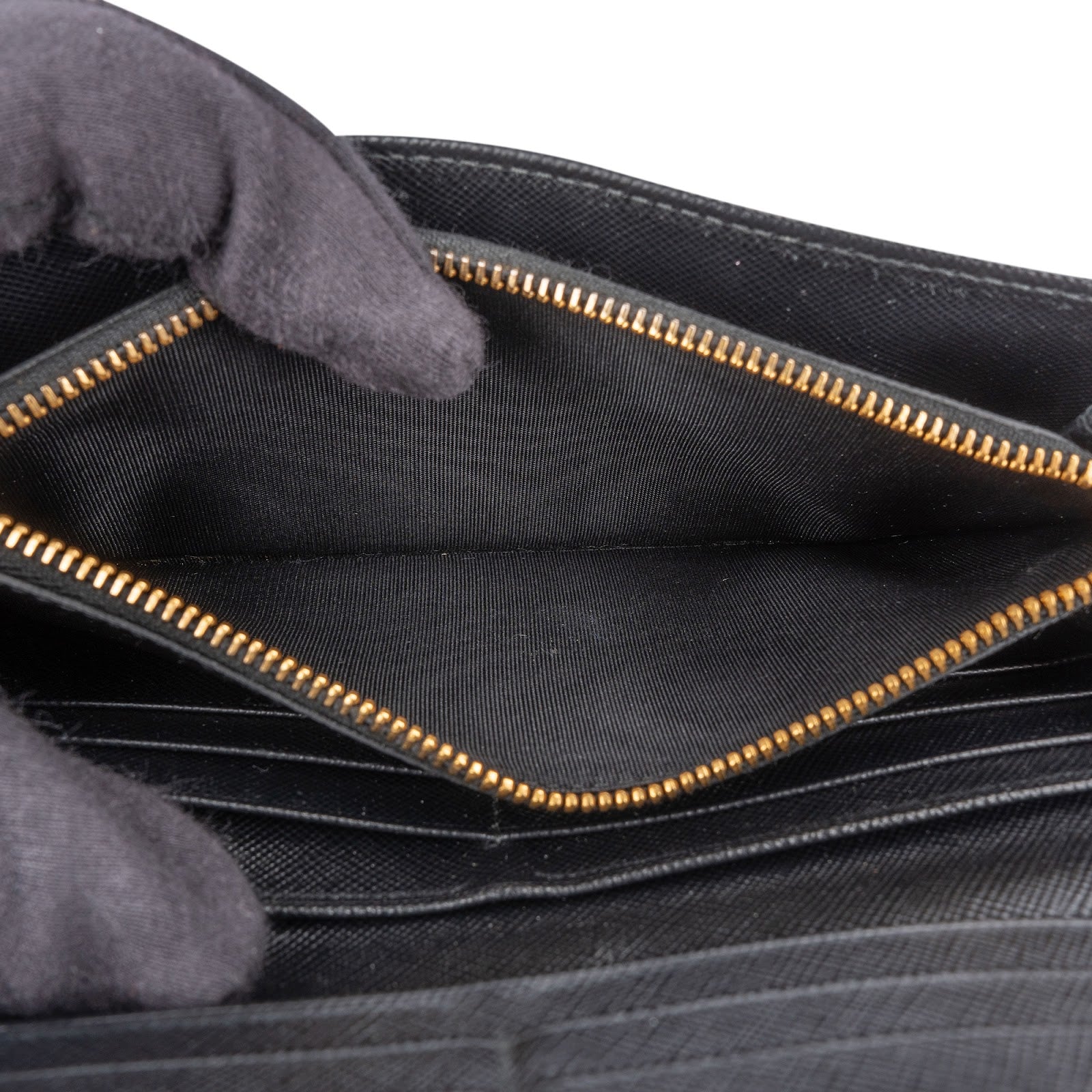 Prada Saffiano Leather Continental Wallet