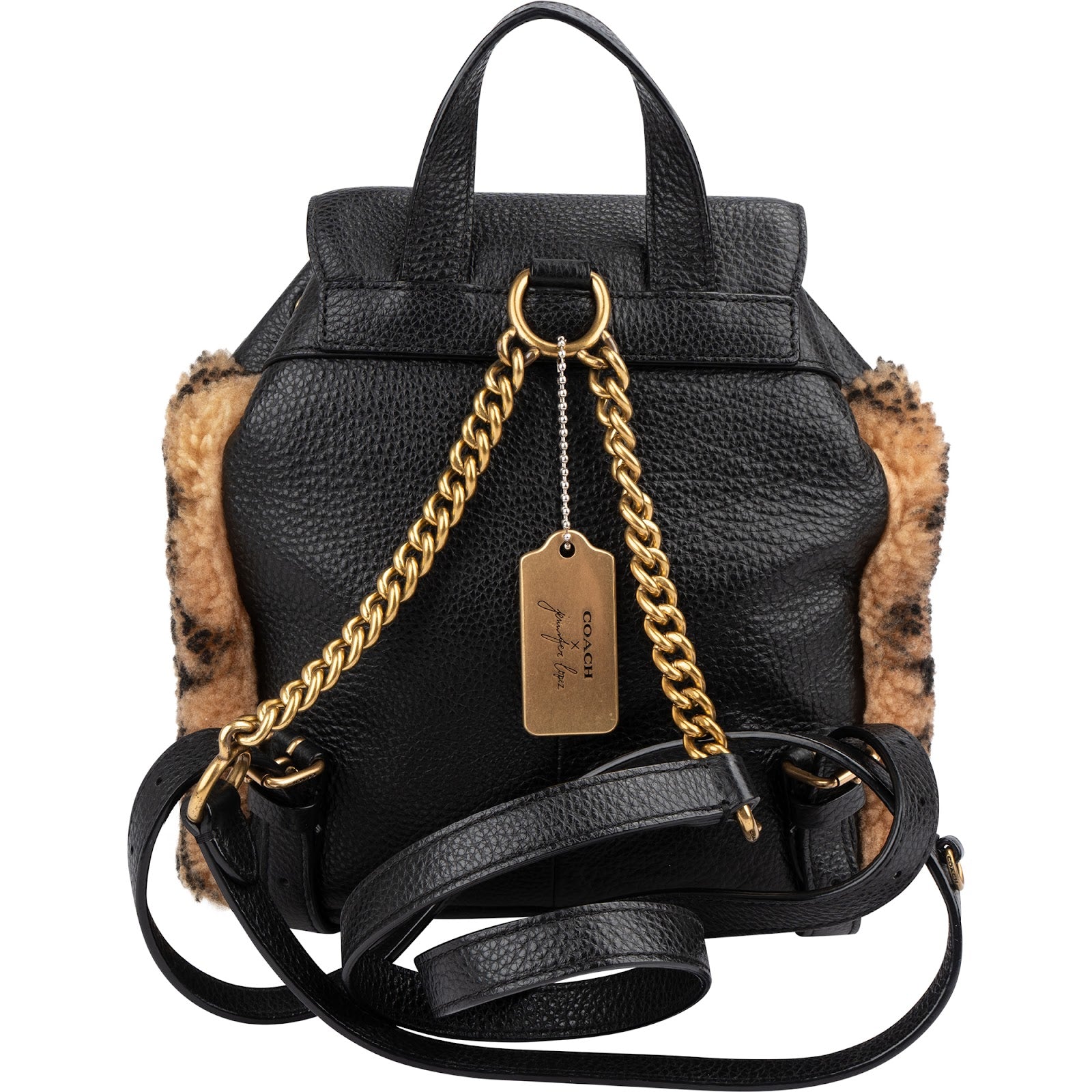 Coach - CC Print Shearling X Jennifer Lopez Rucksack