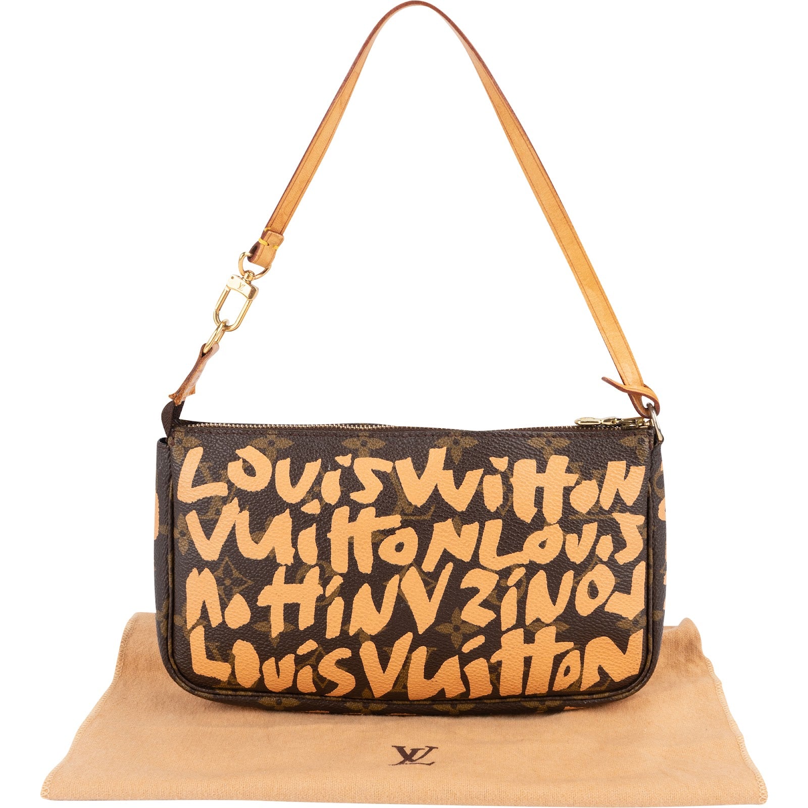 Louis Vuitton Limited Monogram Graffiti Pochette Accessoires Handbag