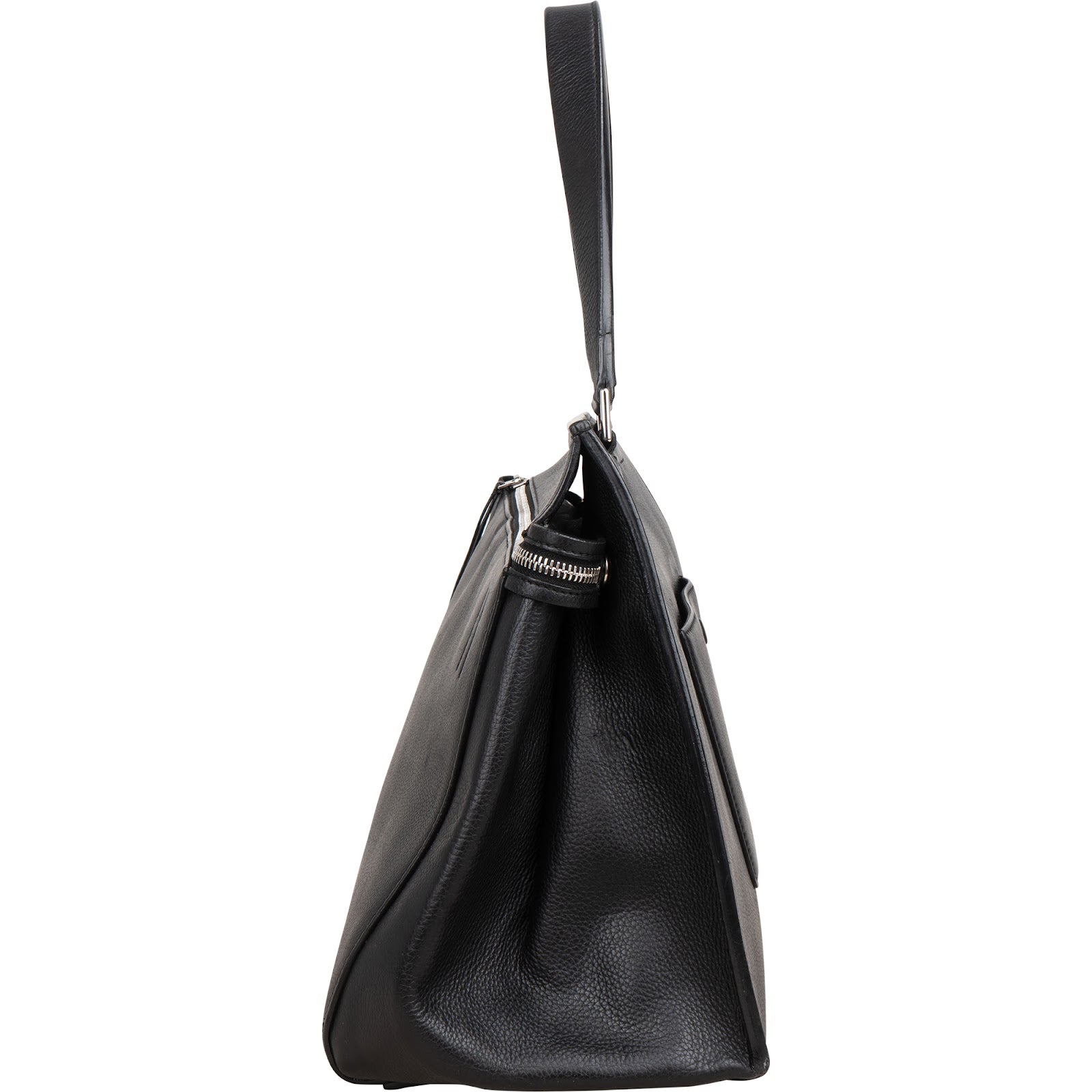 Céline Black Grained Calfskin Edge Shoulder Bag