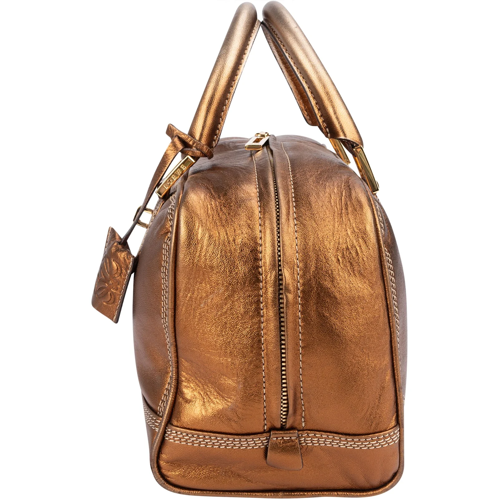 Loewe Metallic Leather Amazona 28 Handbag