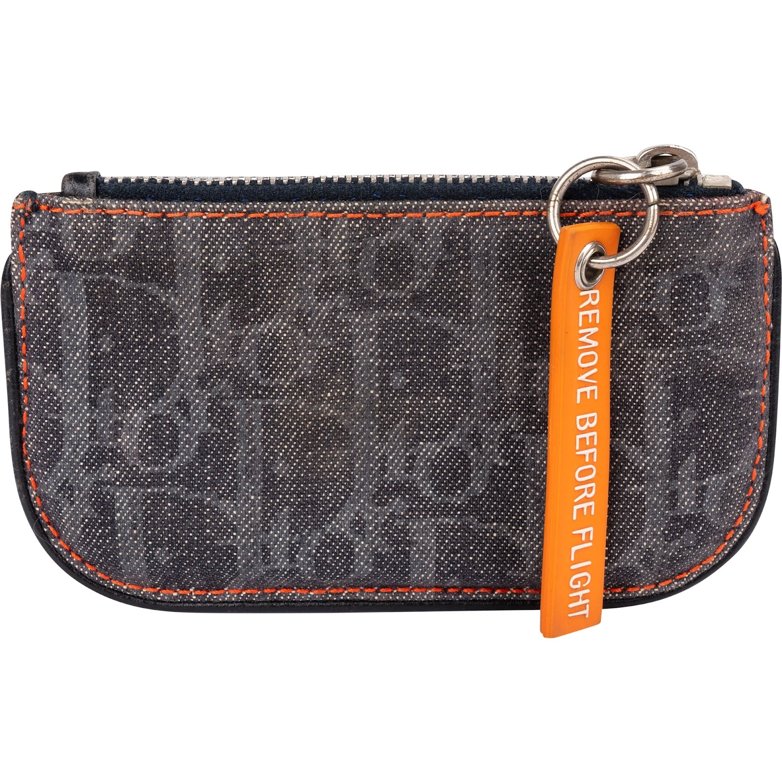 Christian Dior Oblique Monogram Denim Coin Wallet