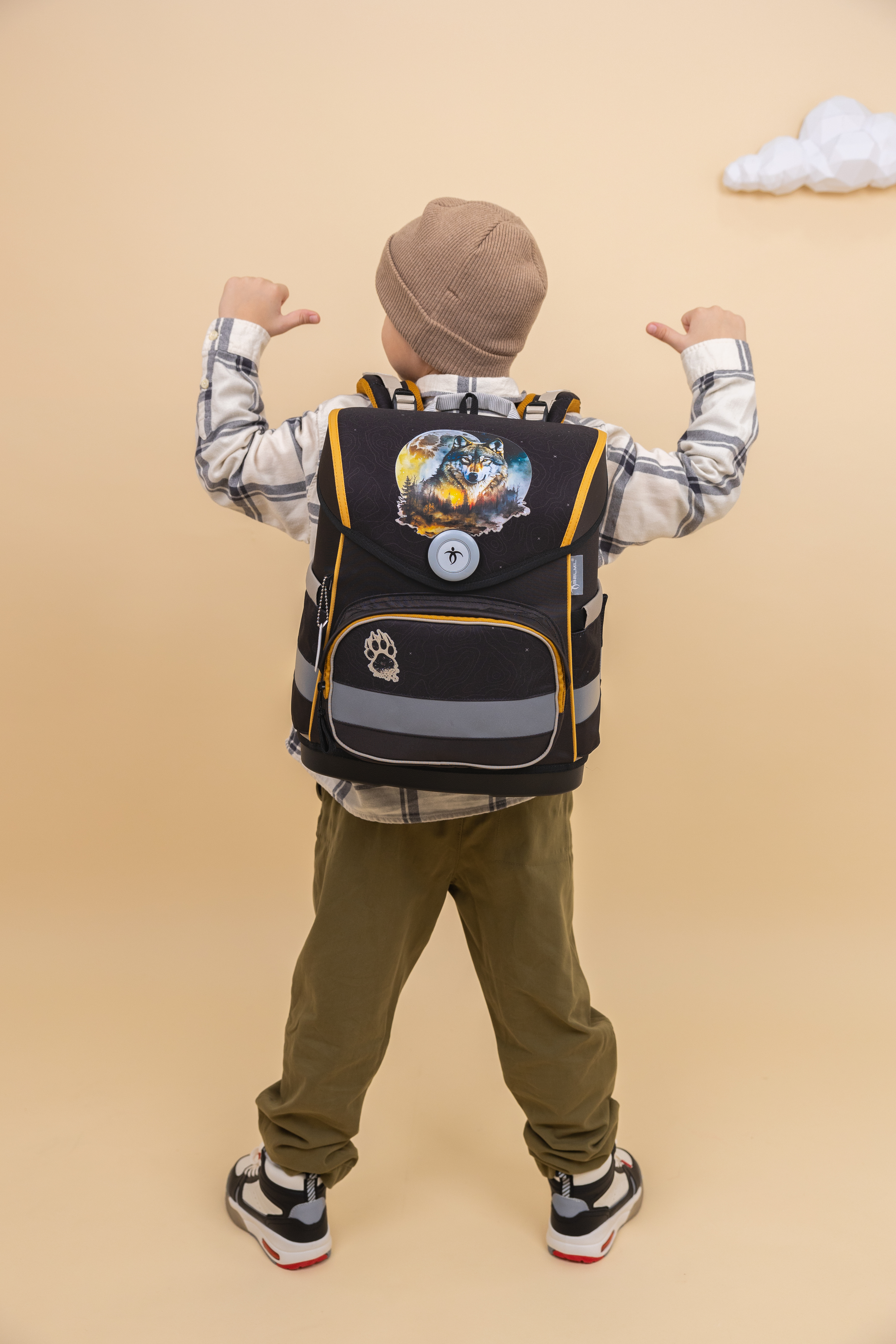 Compact satchel set 4-piece with chest strap - Moonless Night