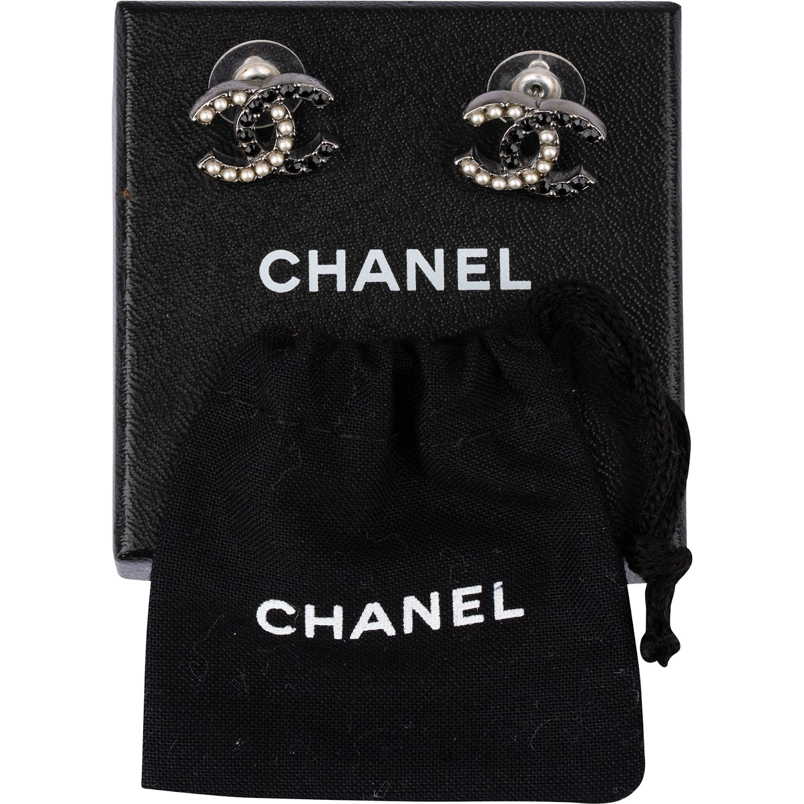 Chanel - Crystals & Pearls Earrings