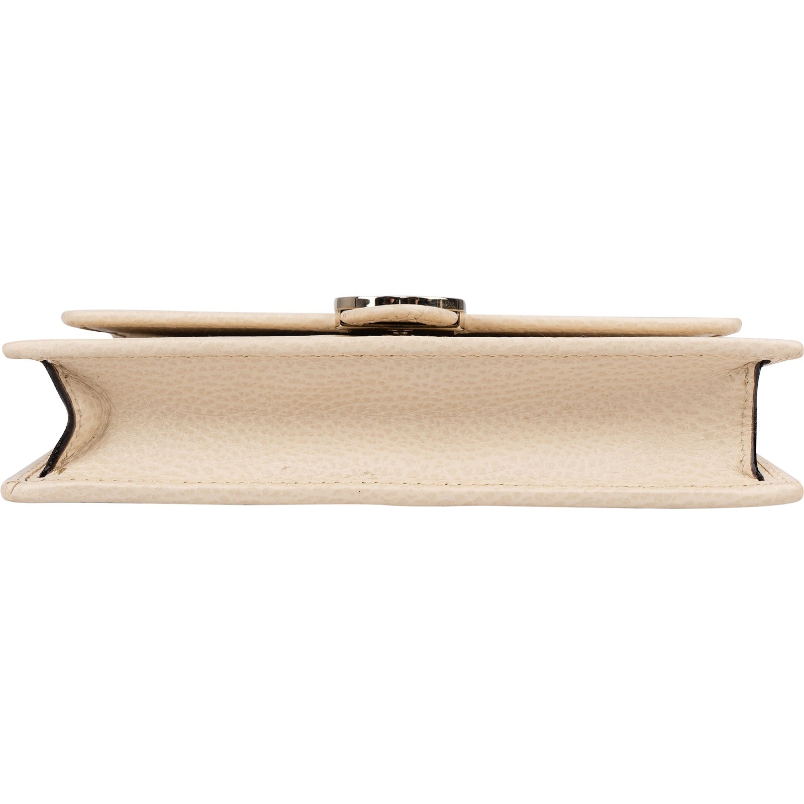 Gucci Grained Leather Interlocking GG Wallet On Chain
