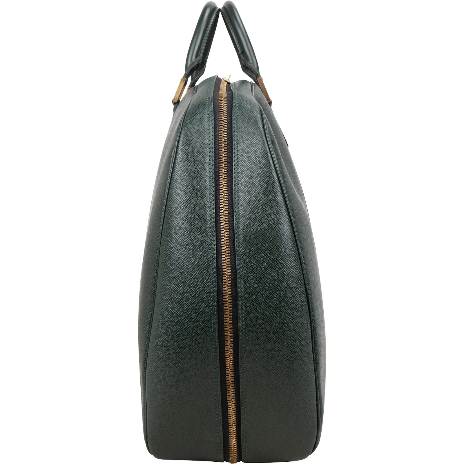 Louis Vuitton Green Taiga Leather Helanga Clip Reisetasche