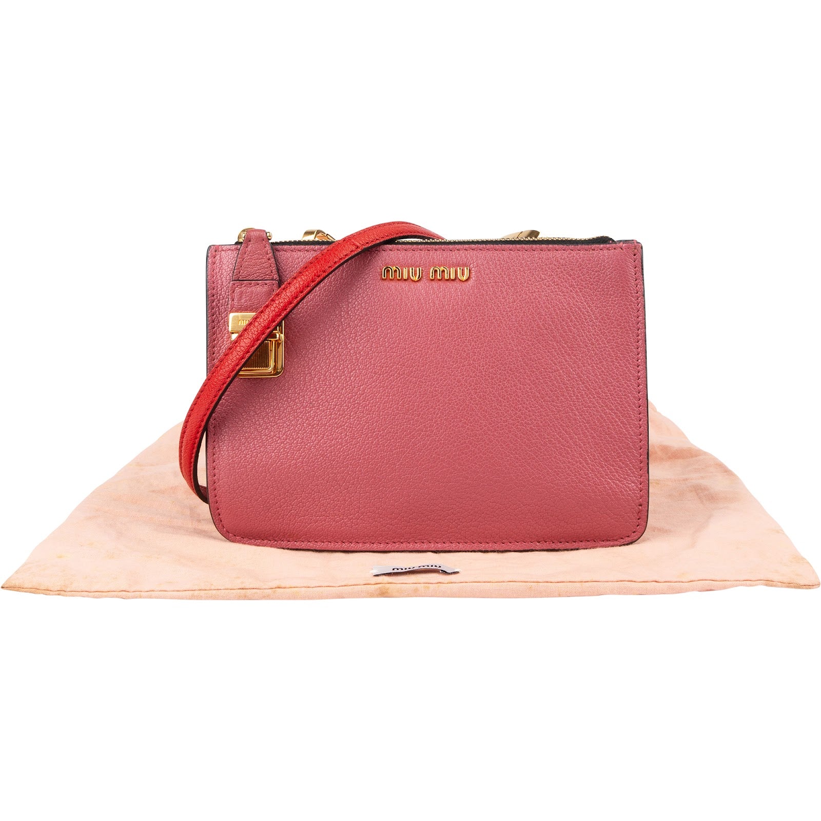 Miu Miu - Double Zip Crossbody Bag