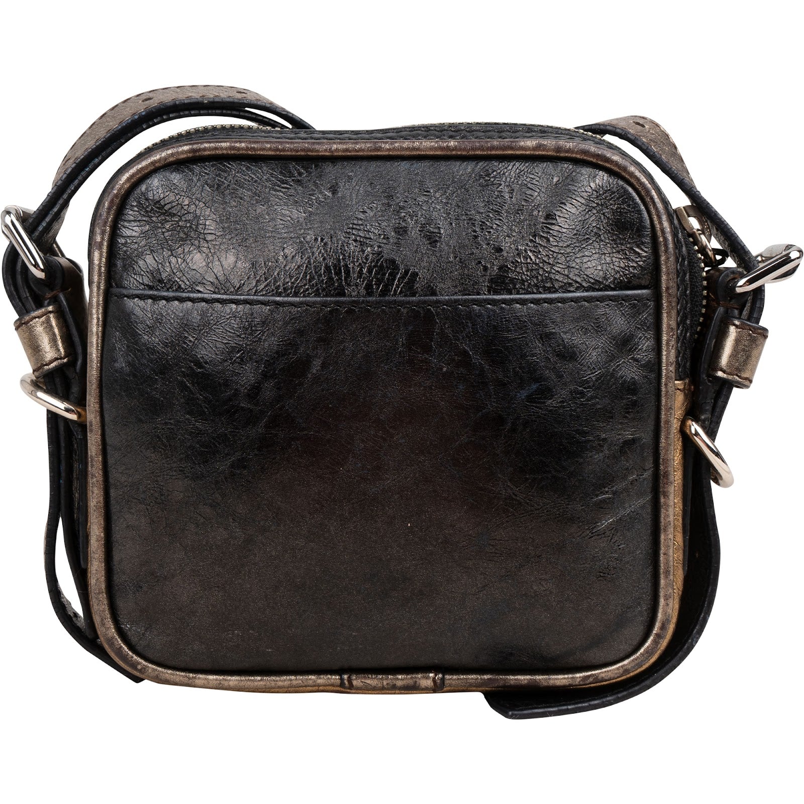 Loewe Leather Anagram Studded Fringe Crossbody Bag
