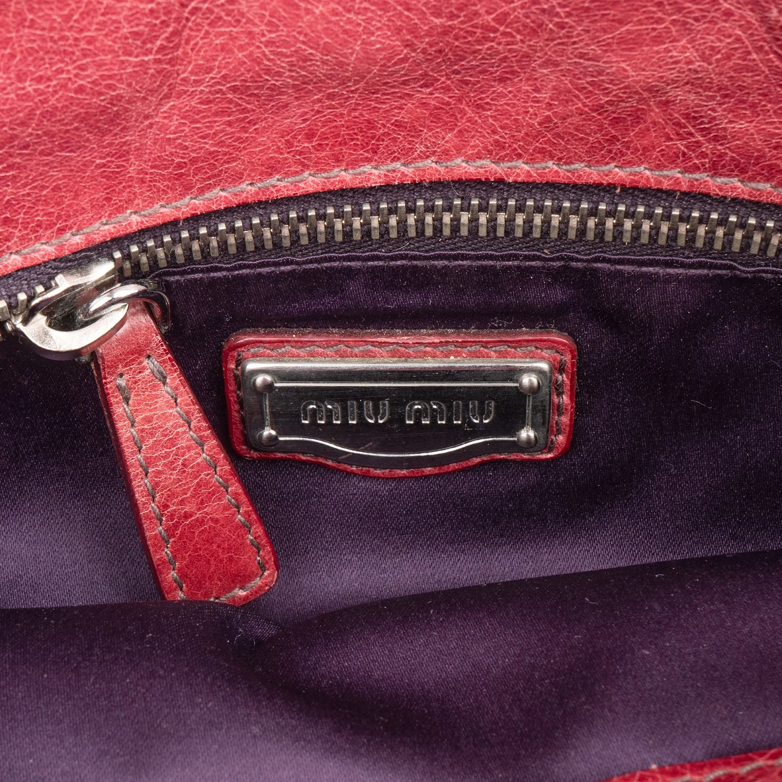 Miu Miu Vitello Lux Bauletto Handbag