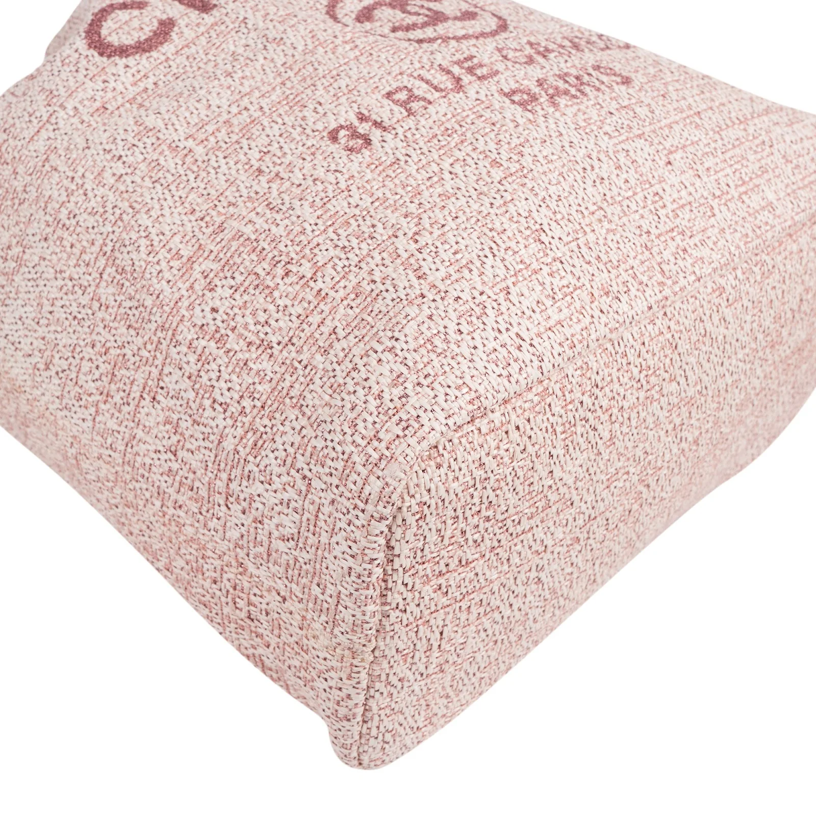 Chanel Woven Tweed Deauville Drawstring Bucket Backpack