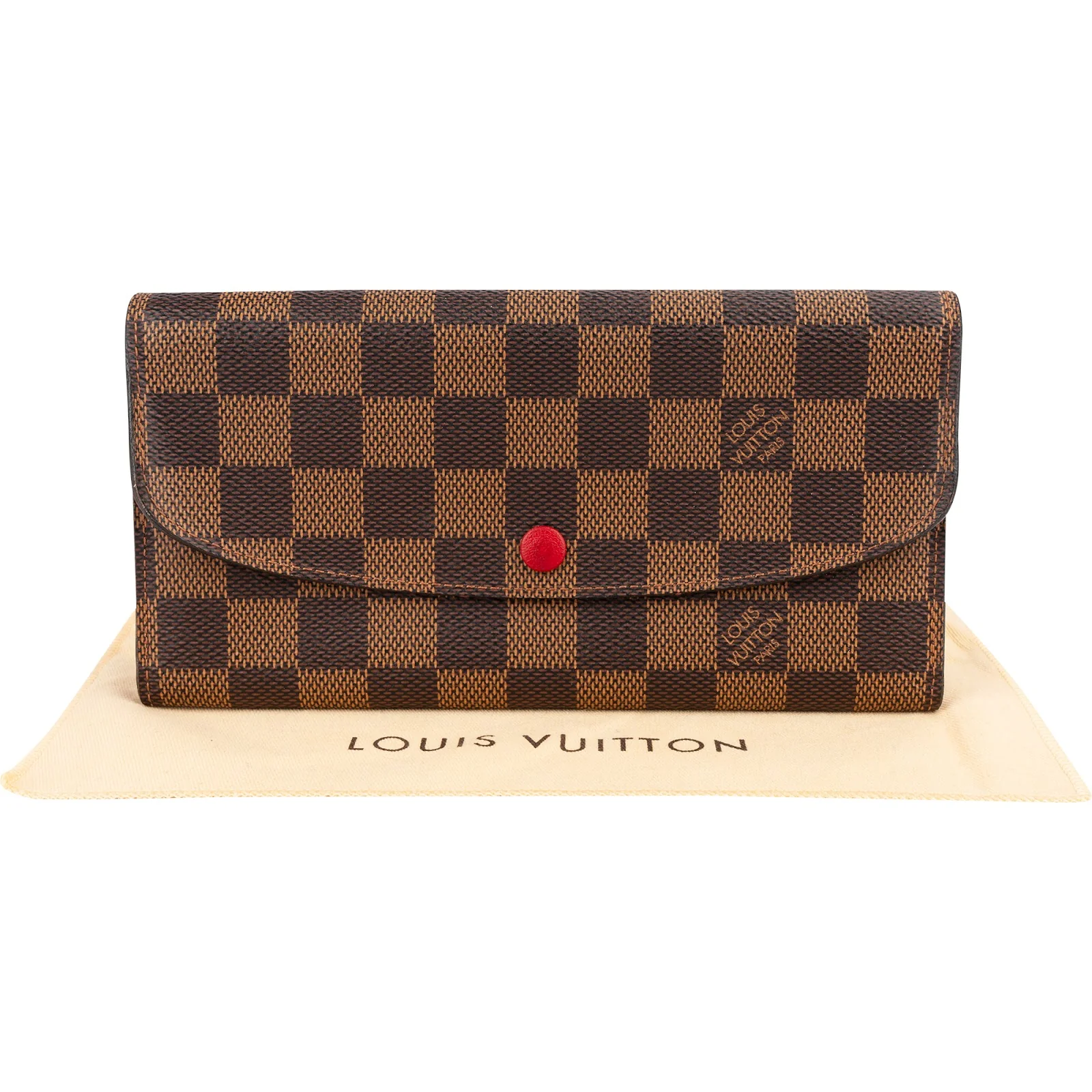 Louis Vuitton Monogram Damier Ebene Canvas Emilie Wallet