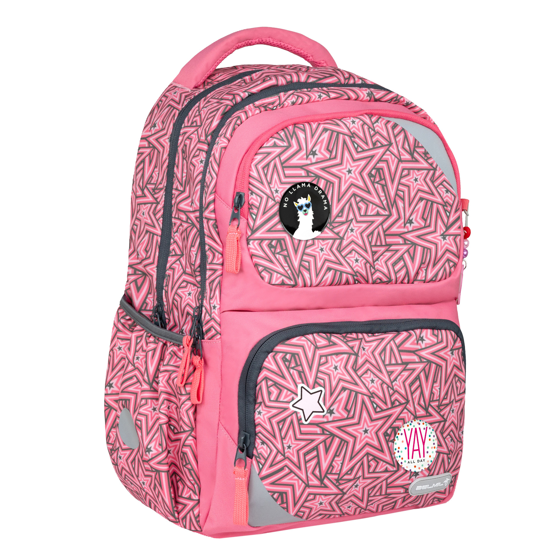 Maxi Pack Schulrucksack mit Brustgurt 2tlg. Set - "Love Stars"