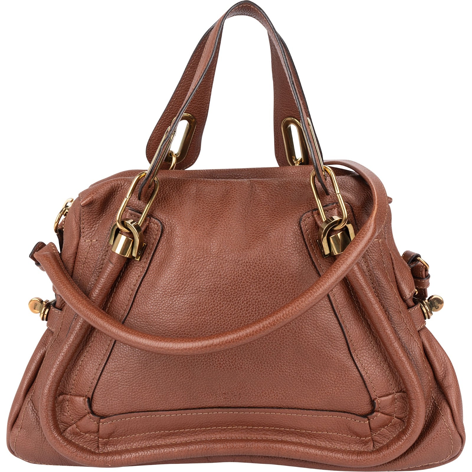 Chloé Grained Leather Paraty Shoulder Handbag