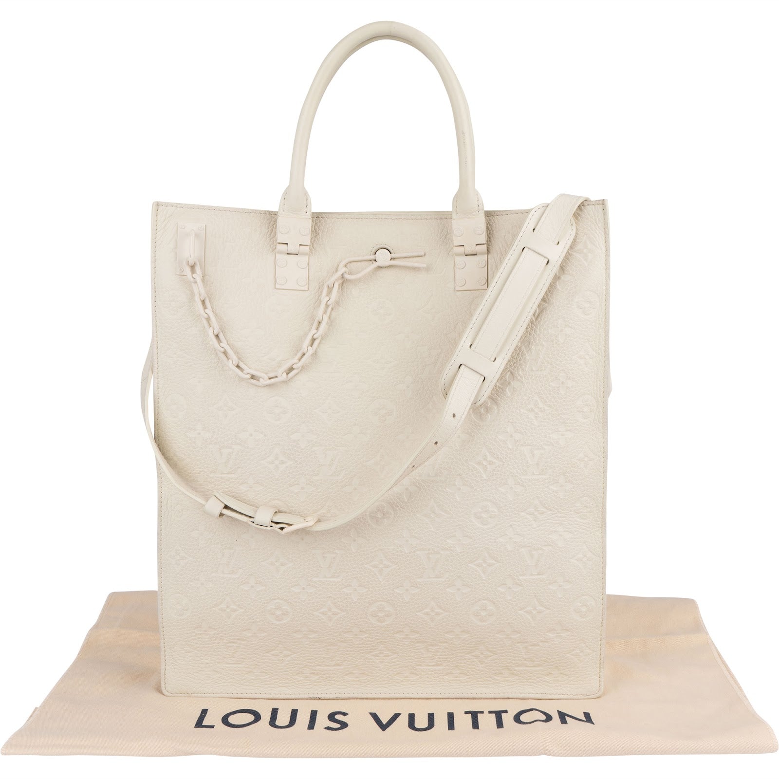Louis Vuitton Limited Homme Empreinte Monogram Leather Sac Plat Handbag Virgil Abloh