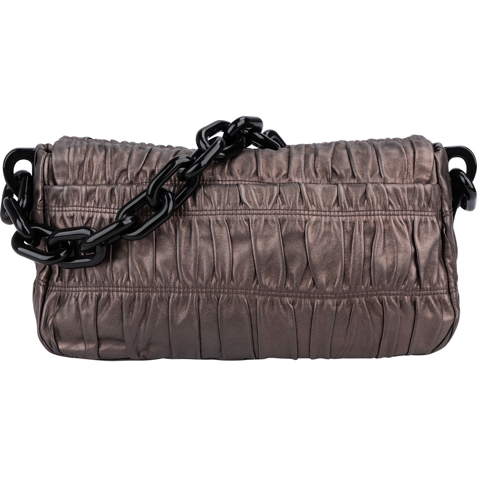 Prada Nappa Gaufre Leather Chain Shoulder Bag