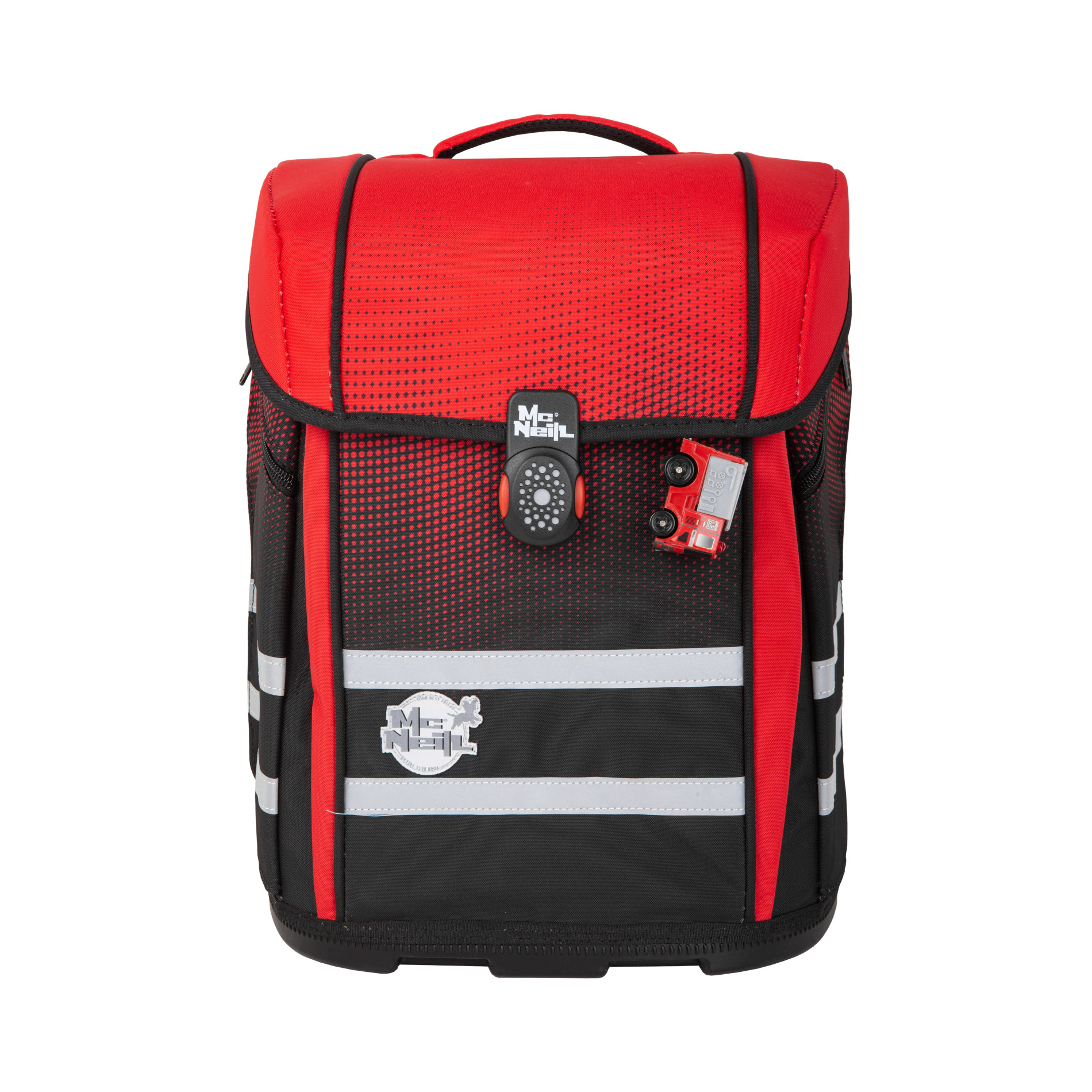 McNeill Schulranzen-Set PERFECTO 5tlg. - Gradient Cranberry