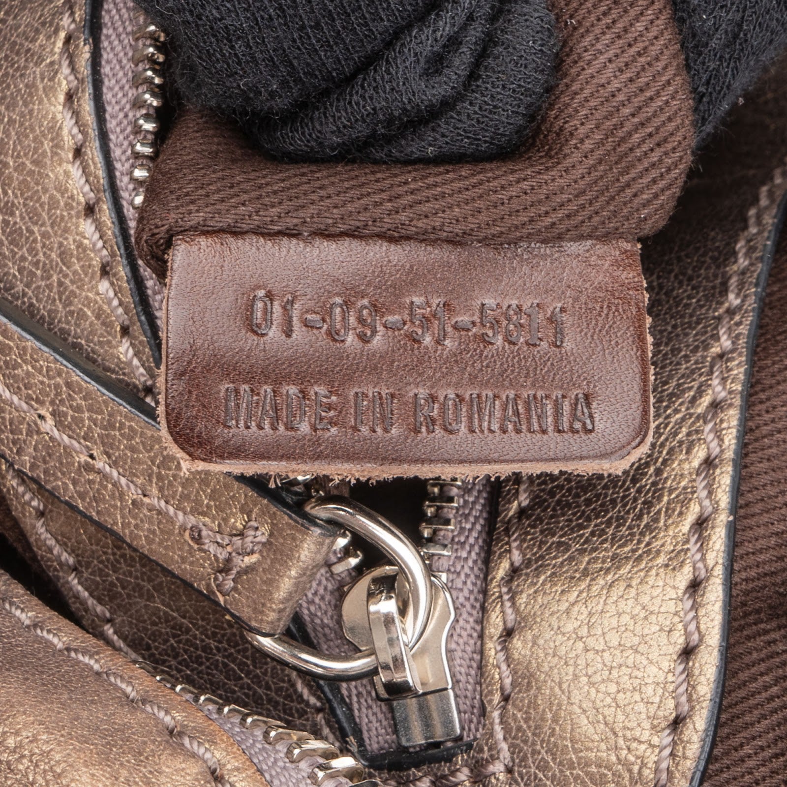 Mini sac à main Paddington en cuir métallisé de Chloé