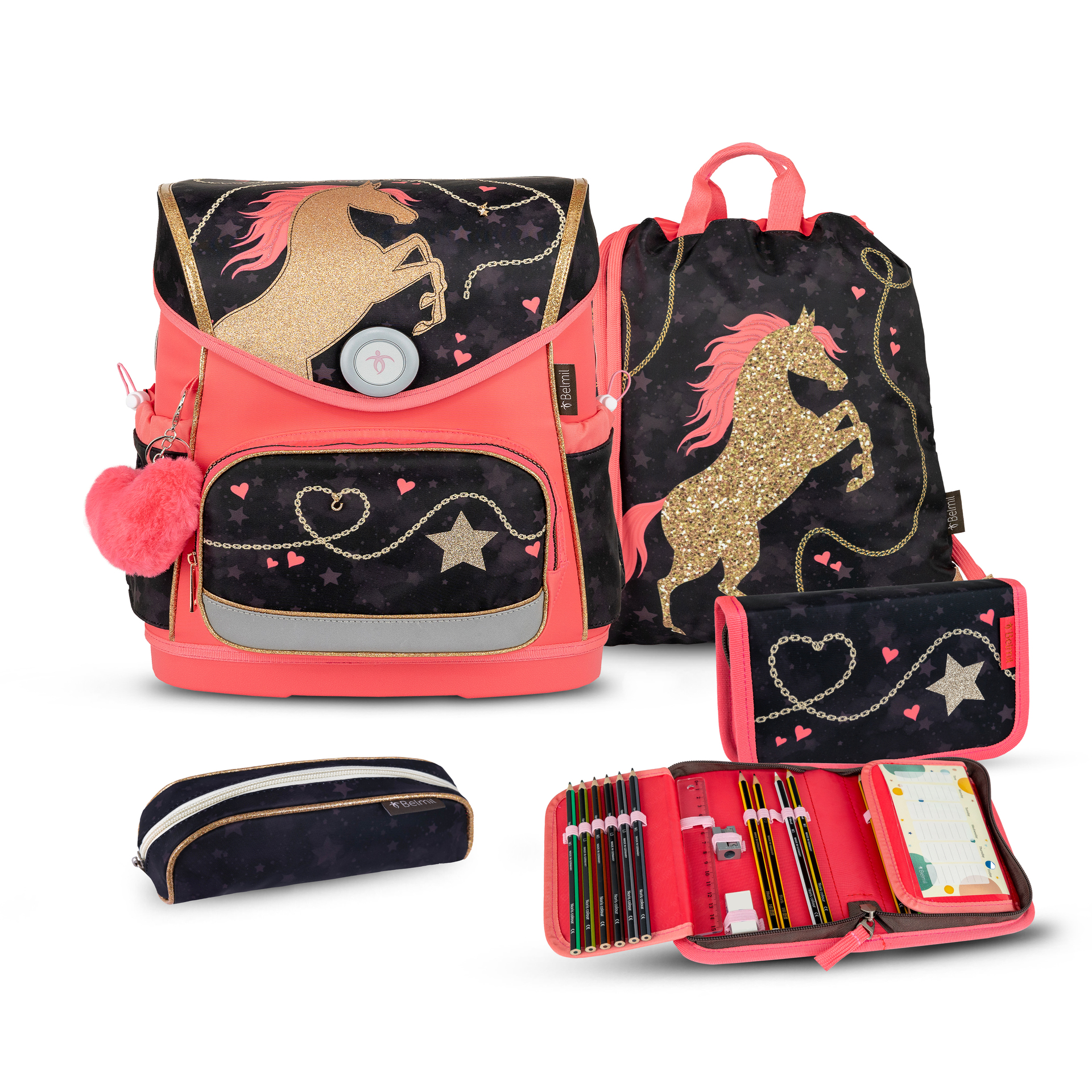 Compact Plus Schulranzenset 5-teilig - Stardust