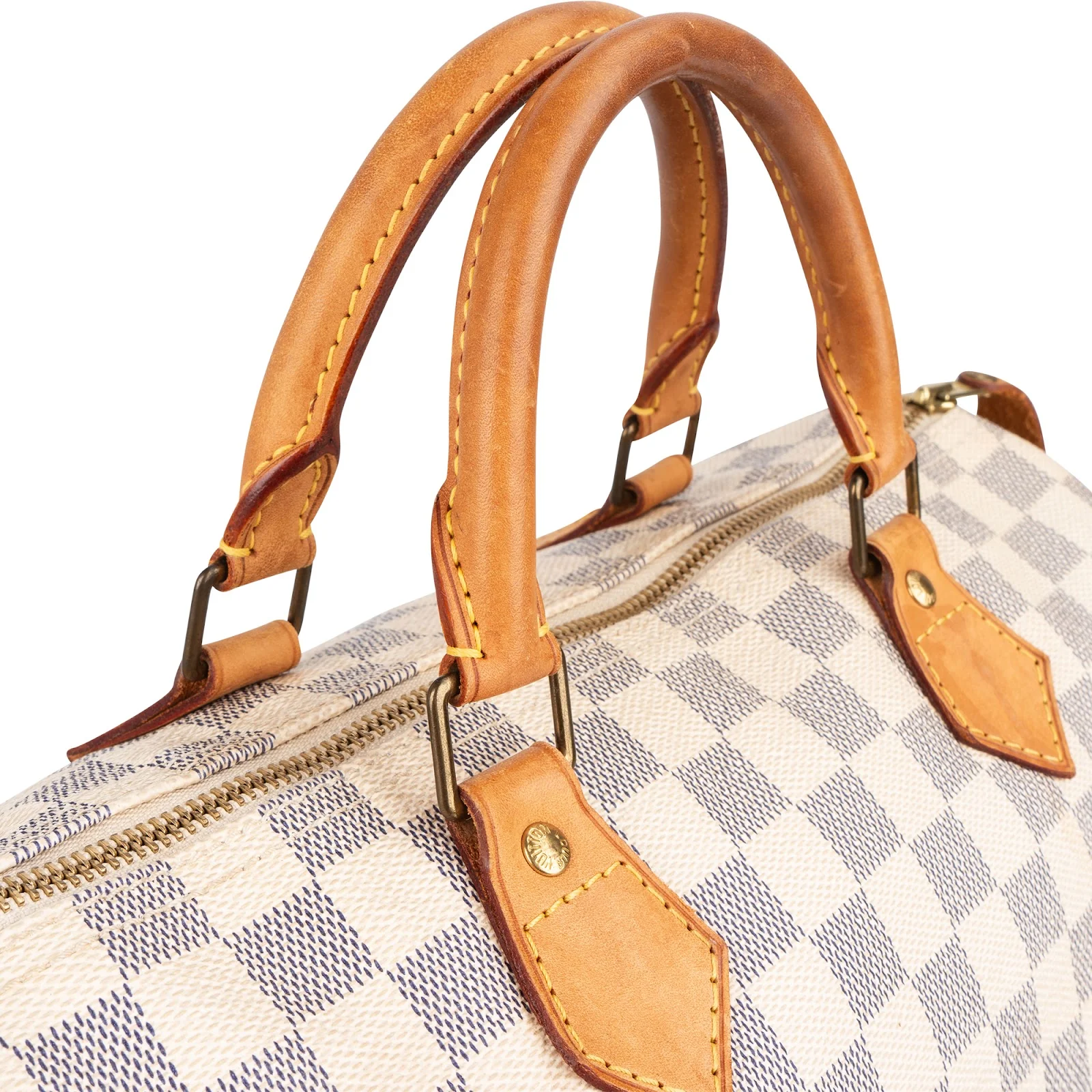 Louis Vuitton Monogram Damier Azur Canvas Speedy 30 Boston Bag