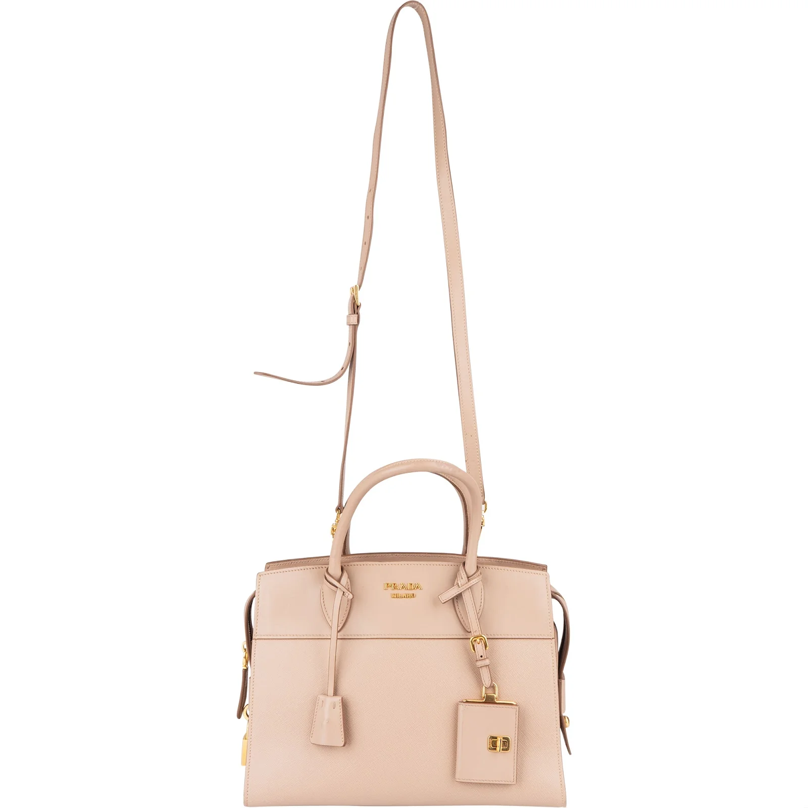 Prada Saffiano Leather Mano Galleria Handbag