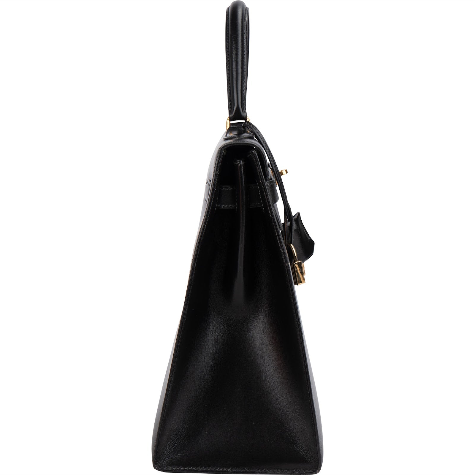 Hermès Noir Boxcalf Kelly 35 Sellier Handbag