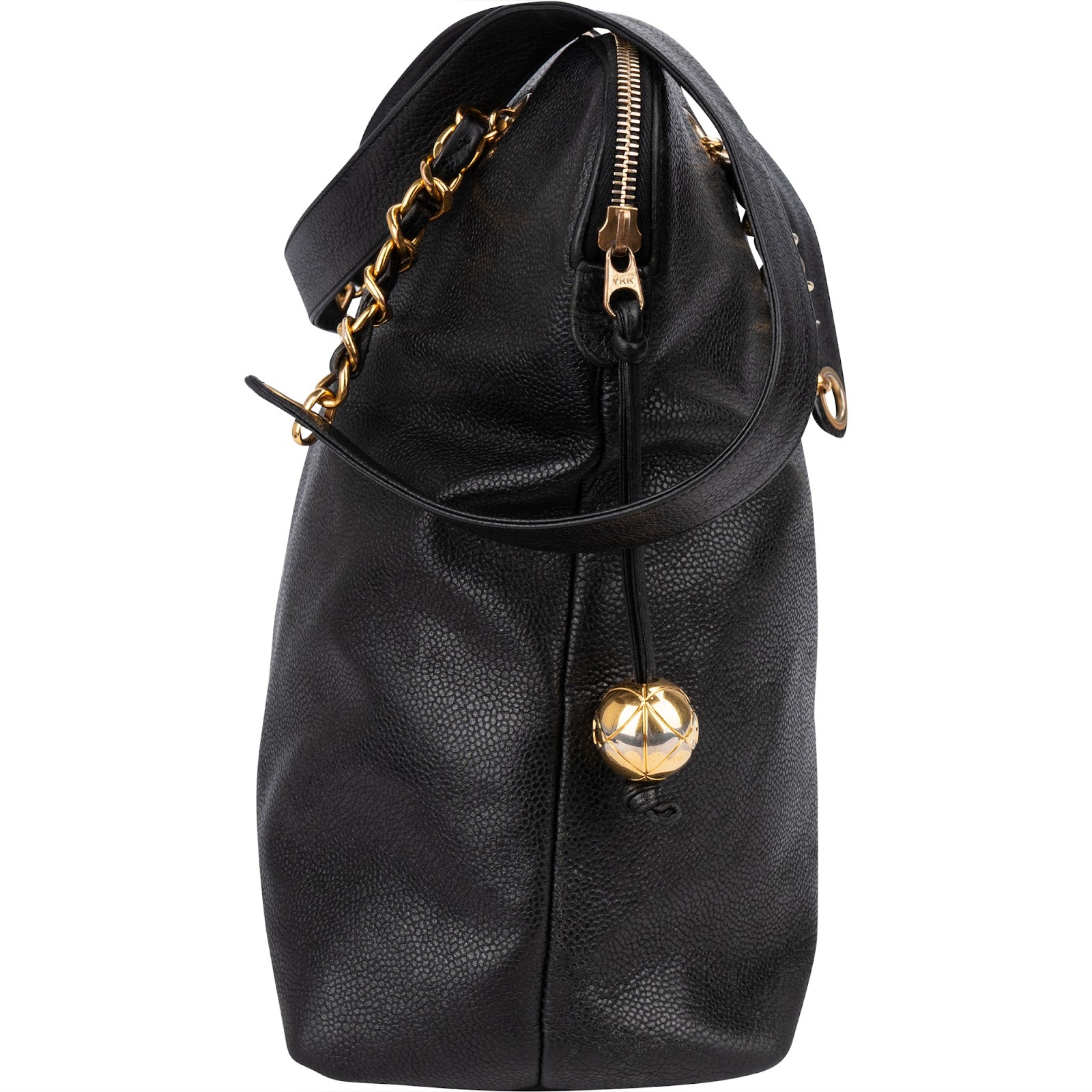 Chanel Caviar Leather CC Maxi Shopping Bag
