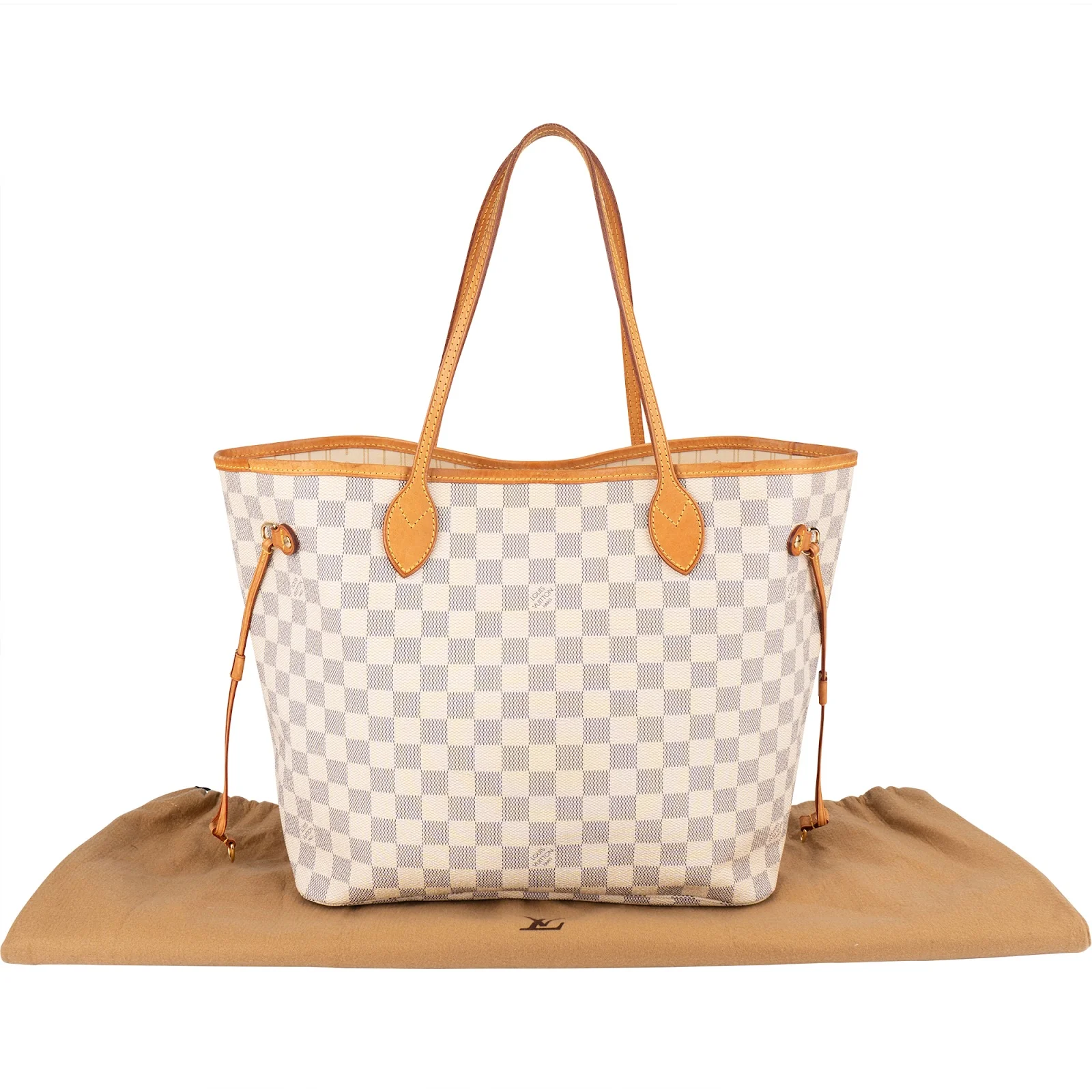 Louis Vuitton Monogram Damier Azur Canvas Neverfull MM Shopper