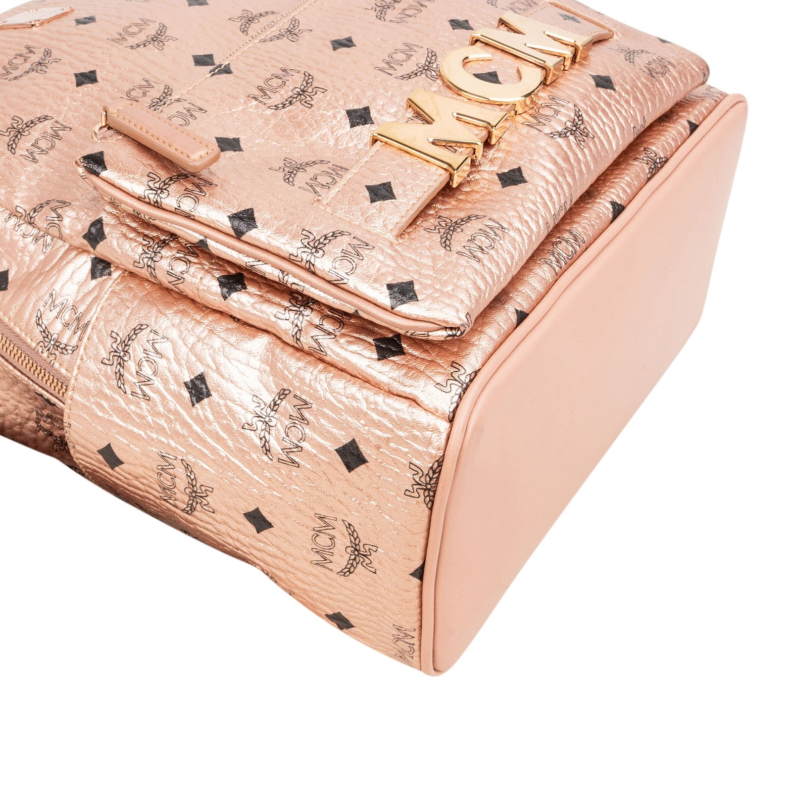 Sac à dos 2 en 1 MCM Monogram Metallic Visetos Small Stark