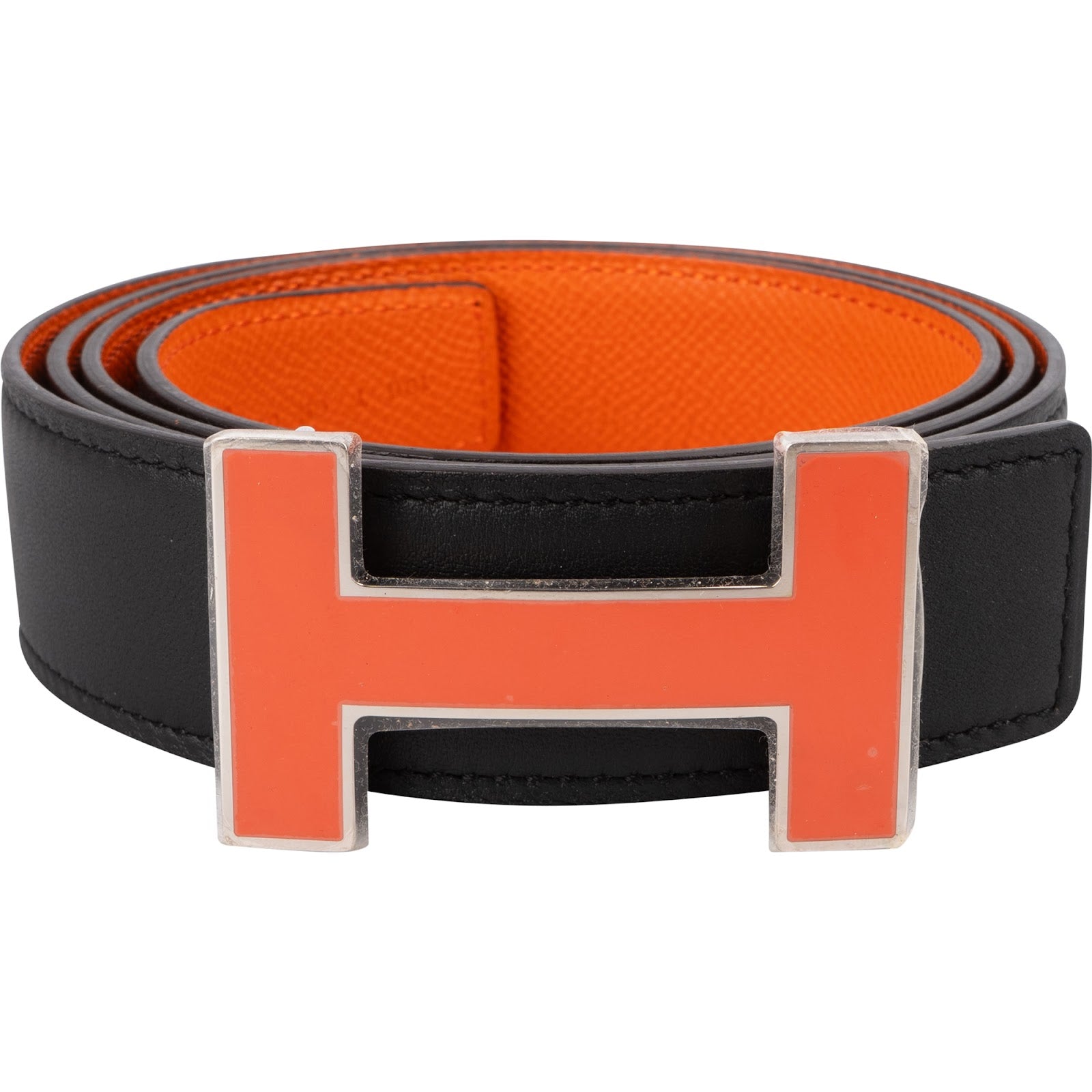 Hermès Reversible Leather H Belt (100)