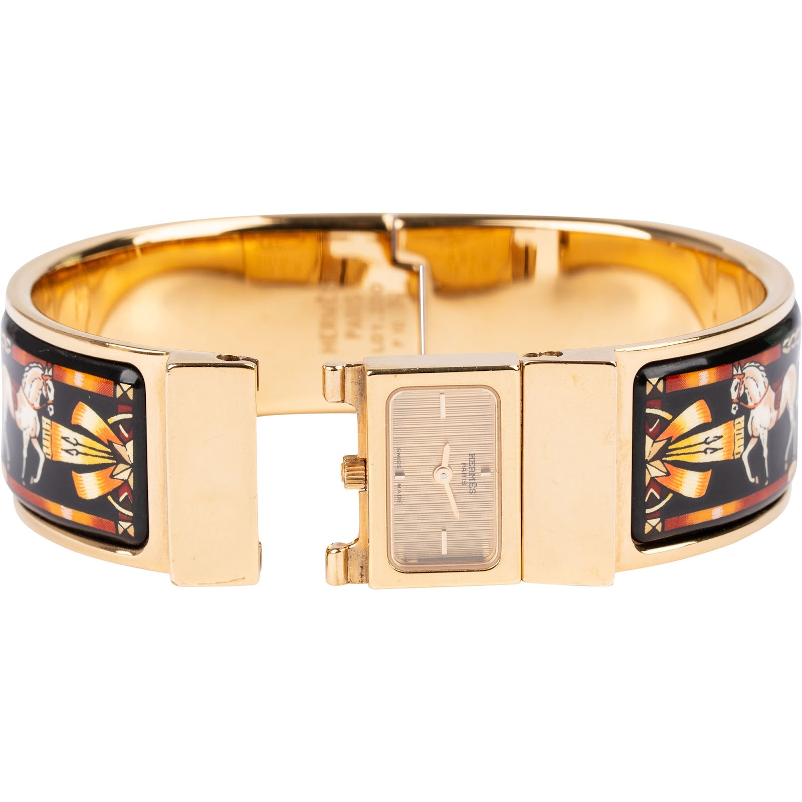 Hermès - Loxodonta emaille armband L01.200 horloge