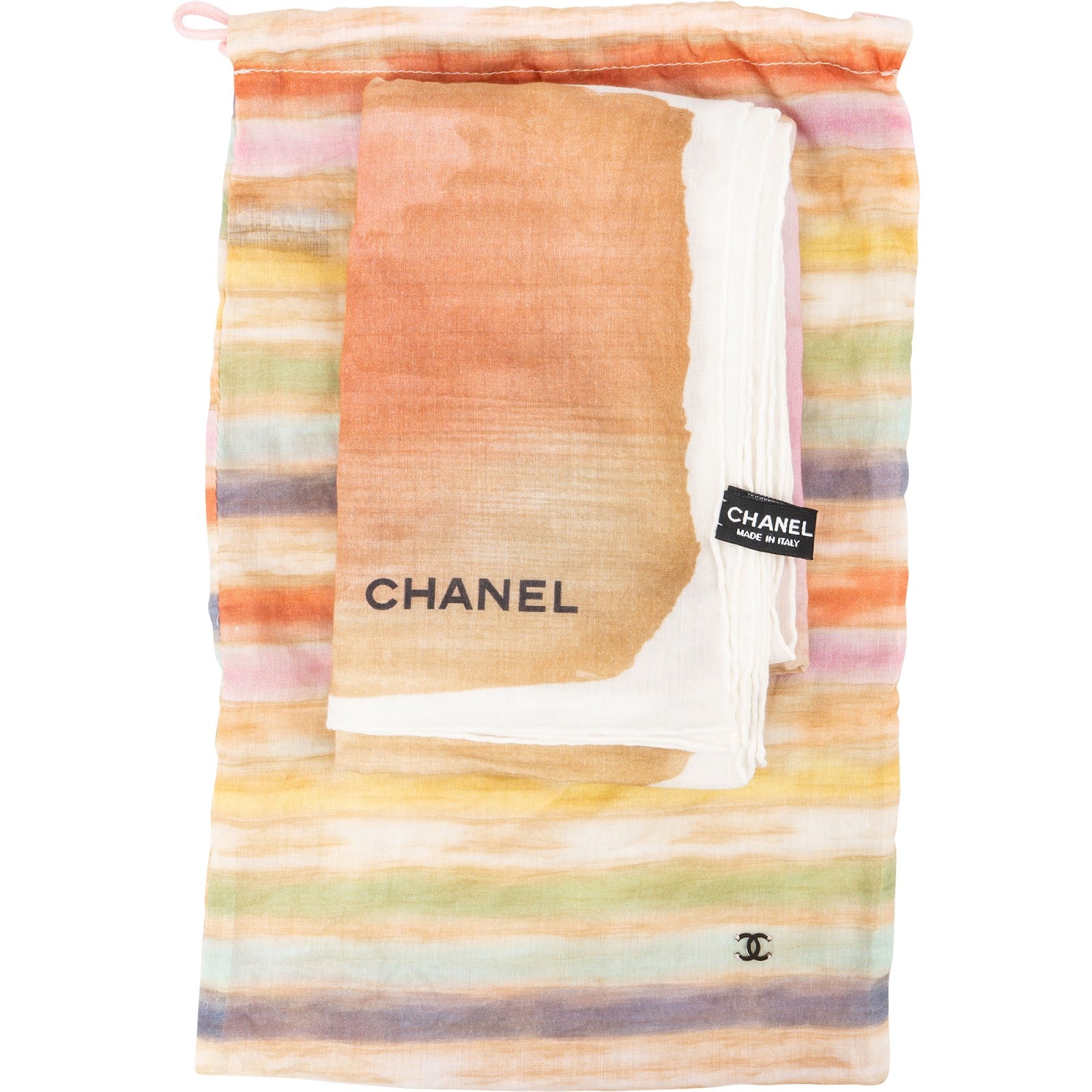 Chanel – Veelkleurige aquareldoek