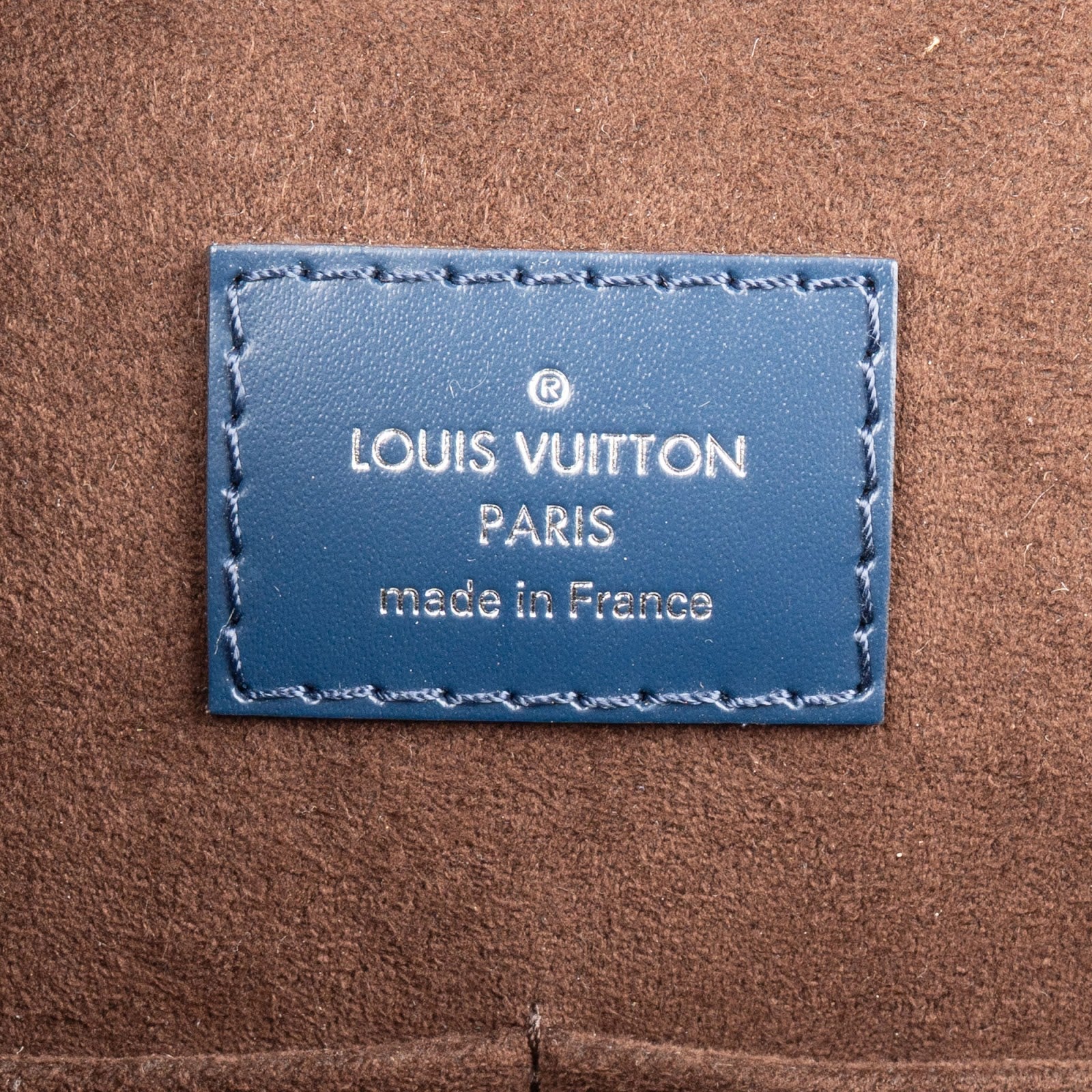 Louis Vuitton Blue Epi Leather Cluny MM Handbag