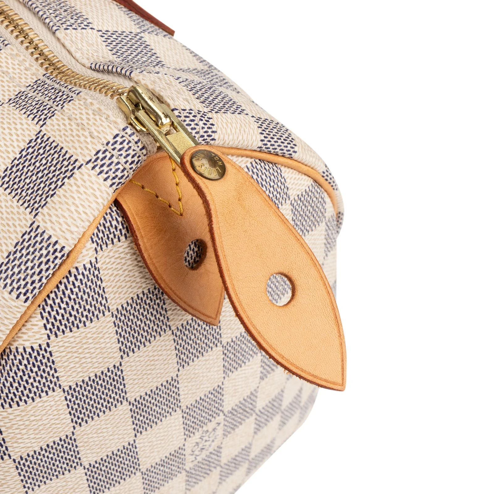 Louis Vuitton Damier Azur Monogram Speedy 30 Boston Bag