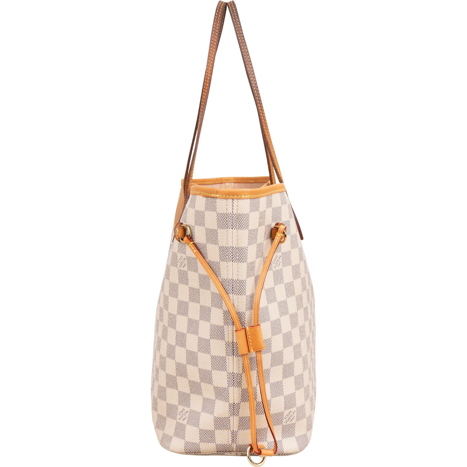 Torba na zakupy Louis Vuitton Neverfull MM z płótna Monogram Damier Azur