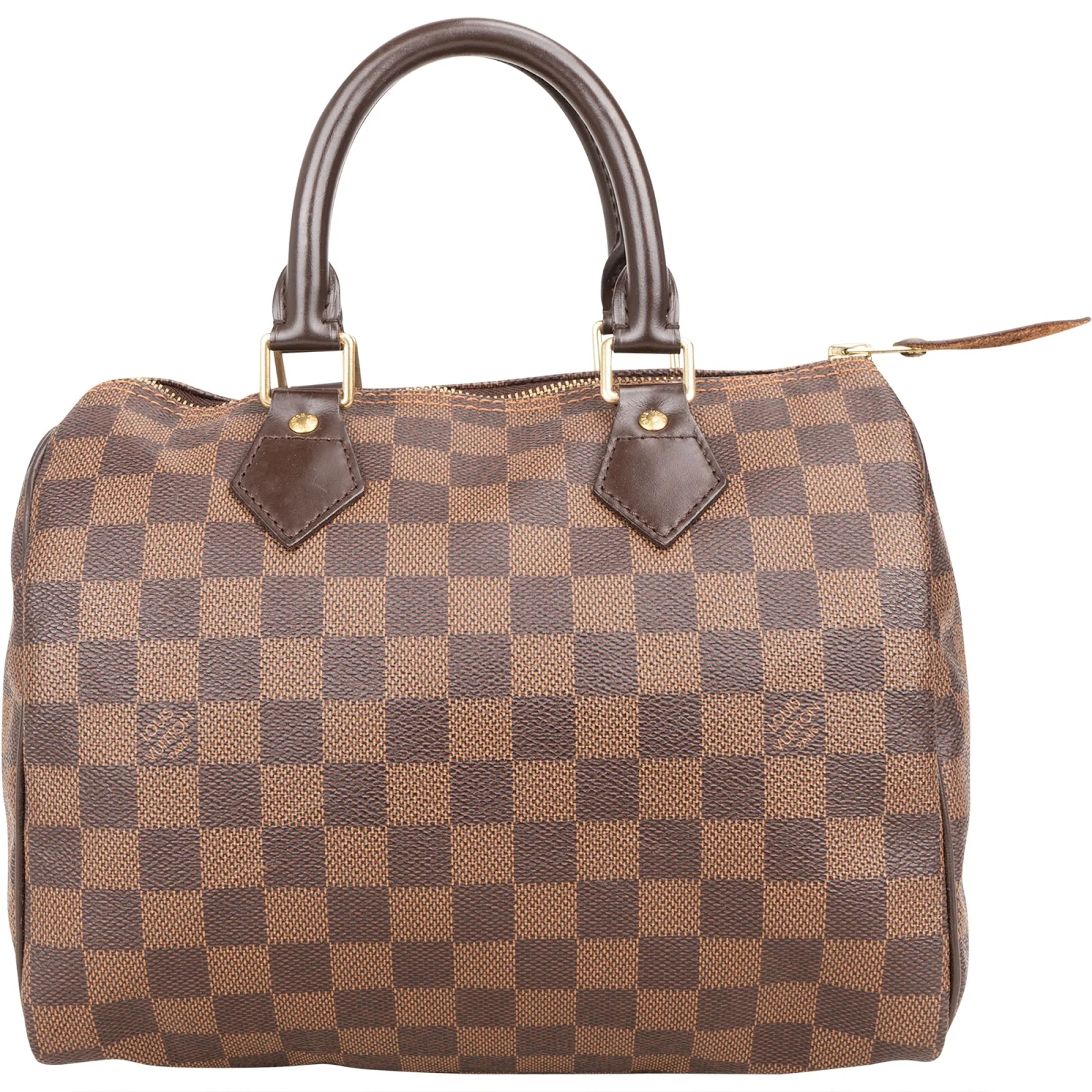 Louis Vuitton Monogram Damier Ebene Speedy 25 Boston Bag