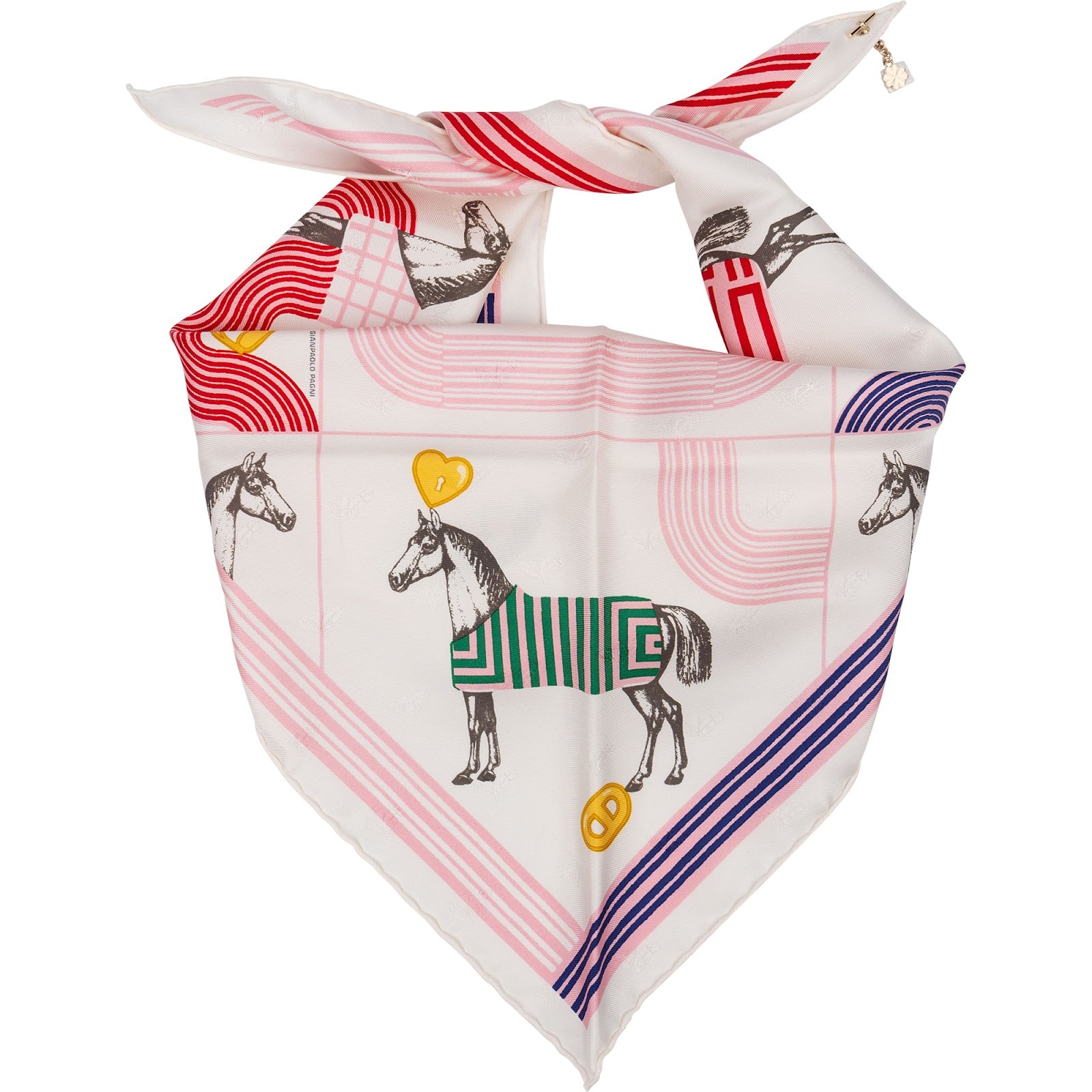Hermès – jedwabna chusta Garde Robe Pop Triangle