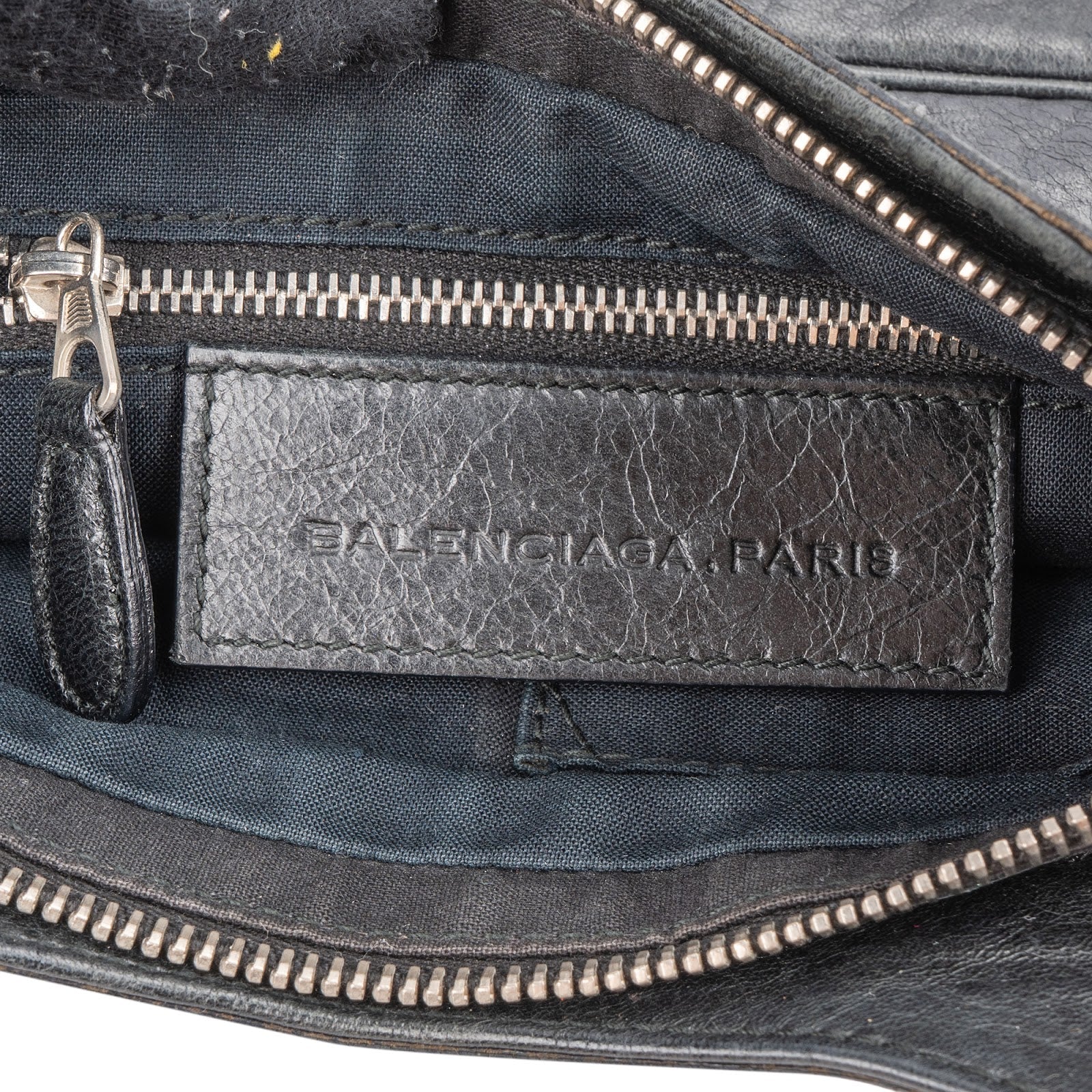Balenciaga Black Leather City Mini Pochette Crossbody Bag