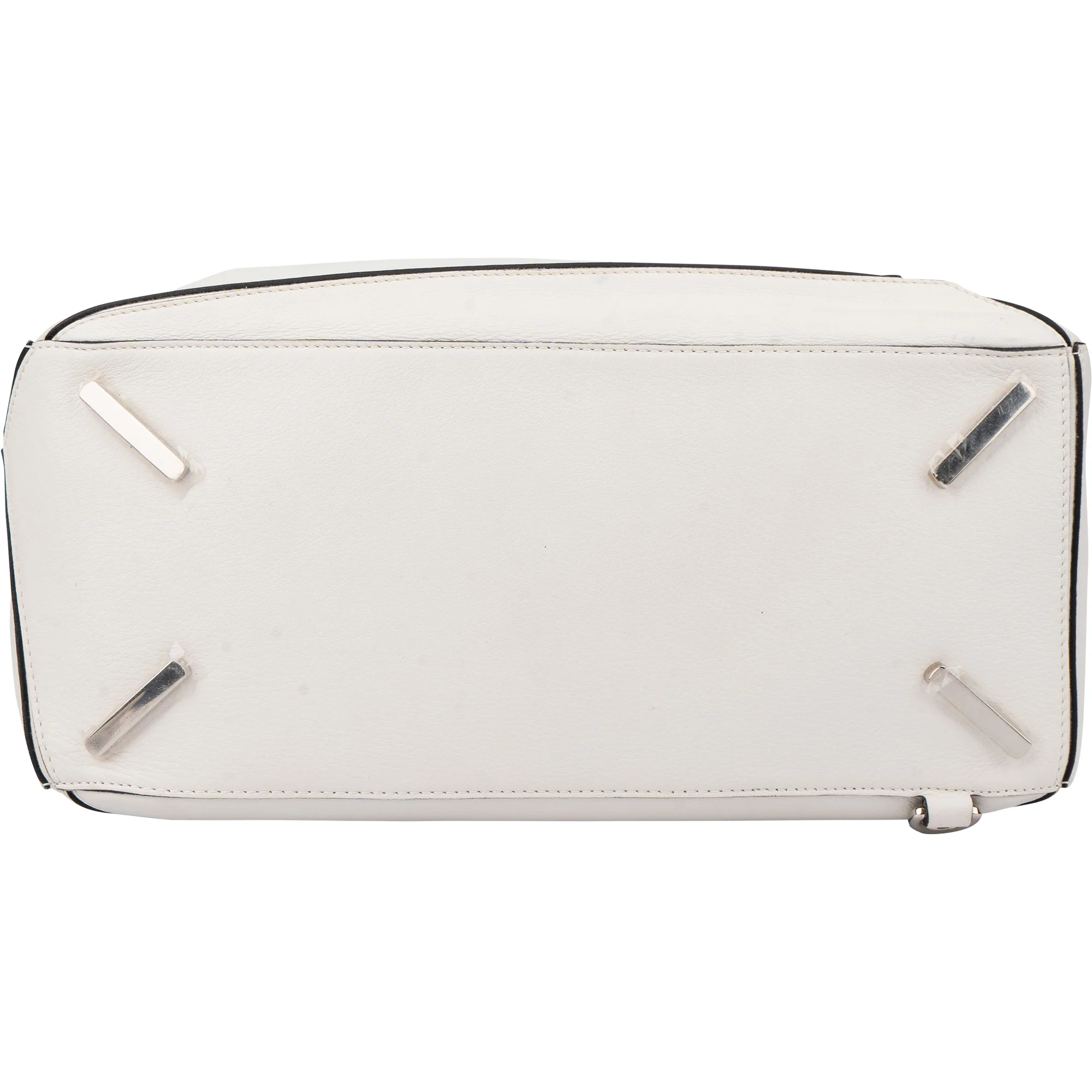 Loewe White Leather Puzzle Handbag