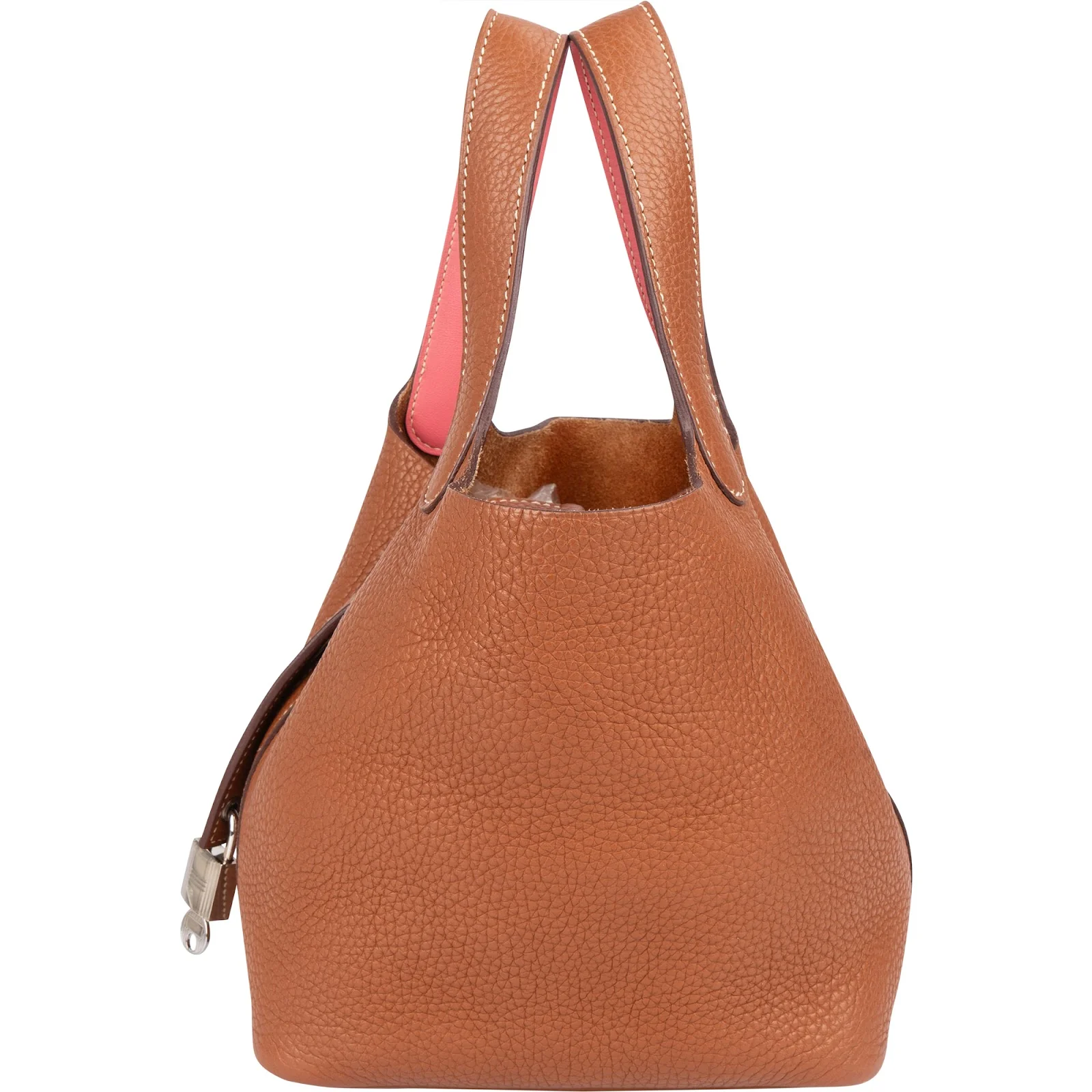Hermès Brown Taurillon Clemence Picotin Lock 18 (PM) Handbag