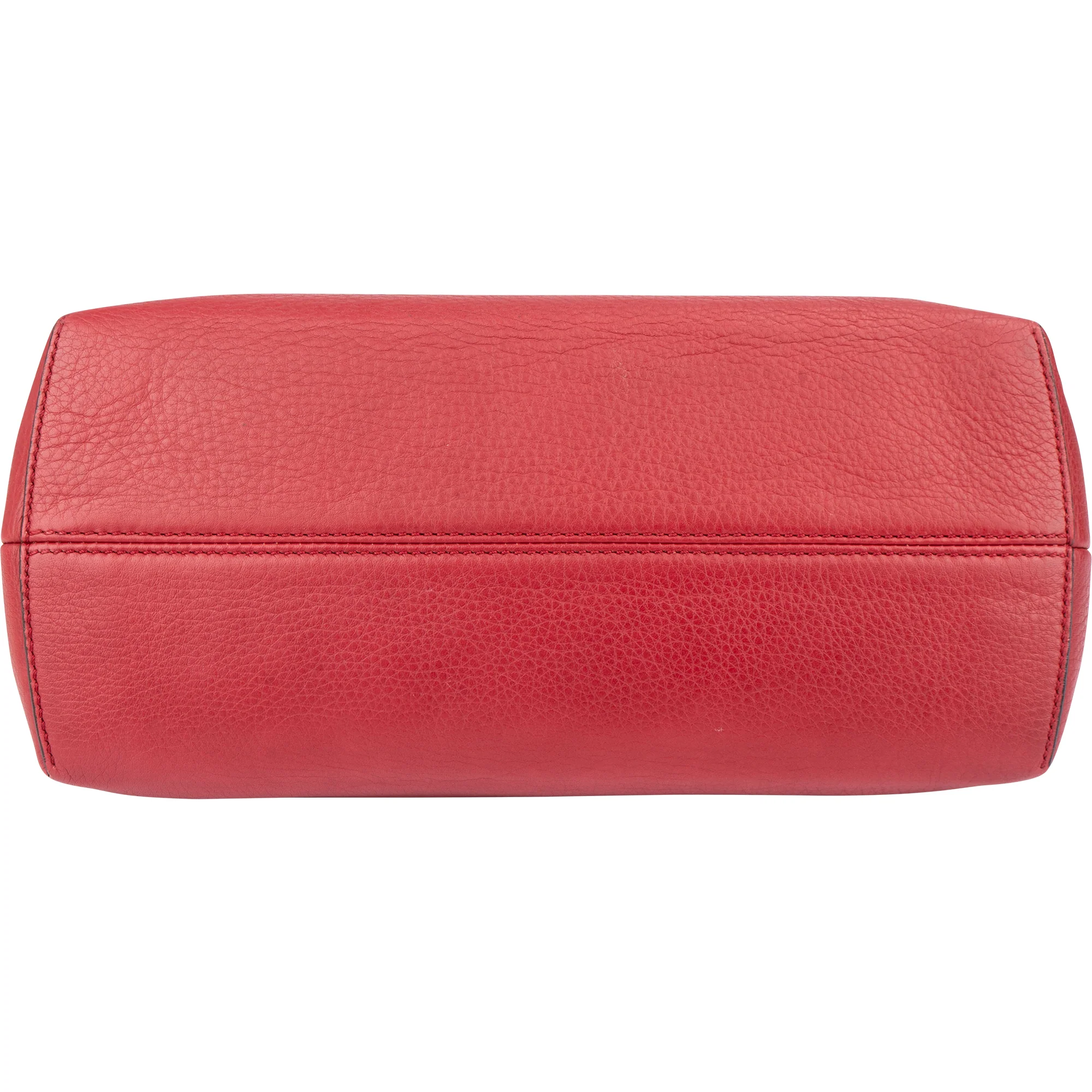 Fendi Red Leather By The Way Handbag