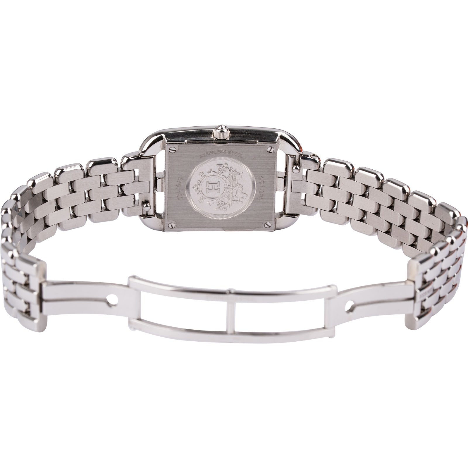 Hermès Silver Tone Diamond Cape Cod CC1.232 Damenuhr