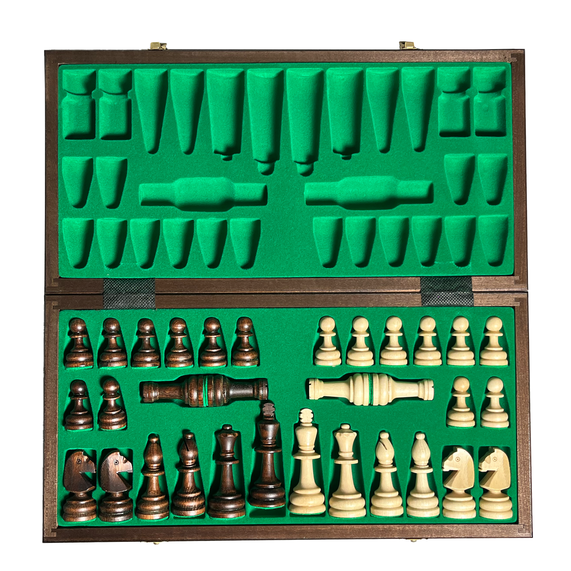 Klassische Turnier Schachspiel mit Figuren aus Holz