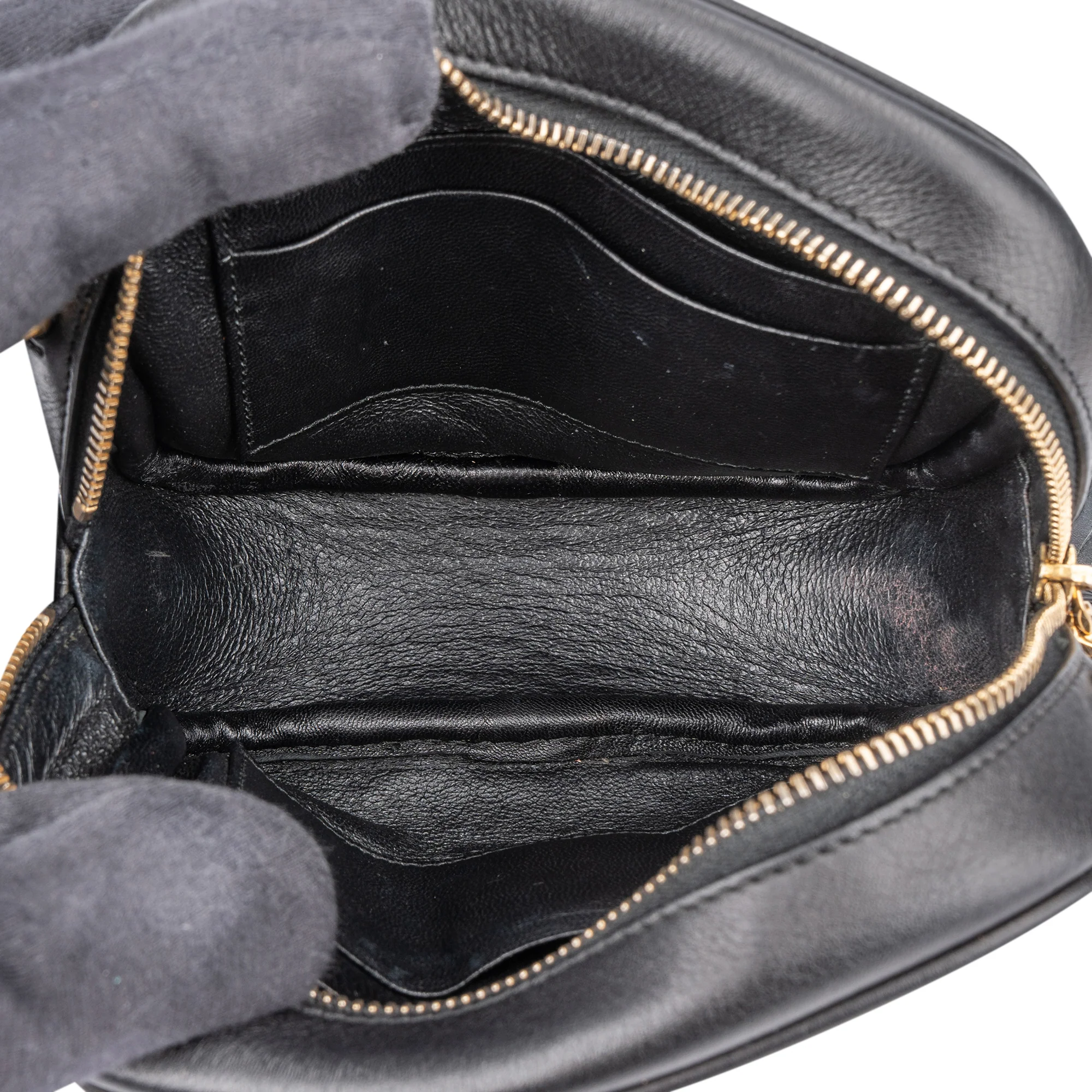 Saint Laurent Black Leather Blogger Crossbody Bag